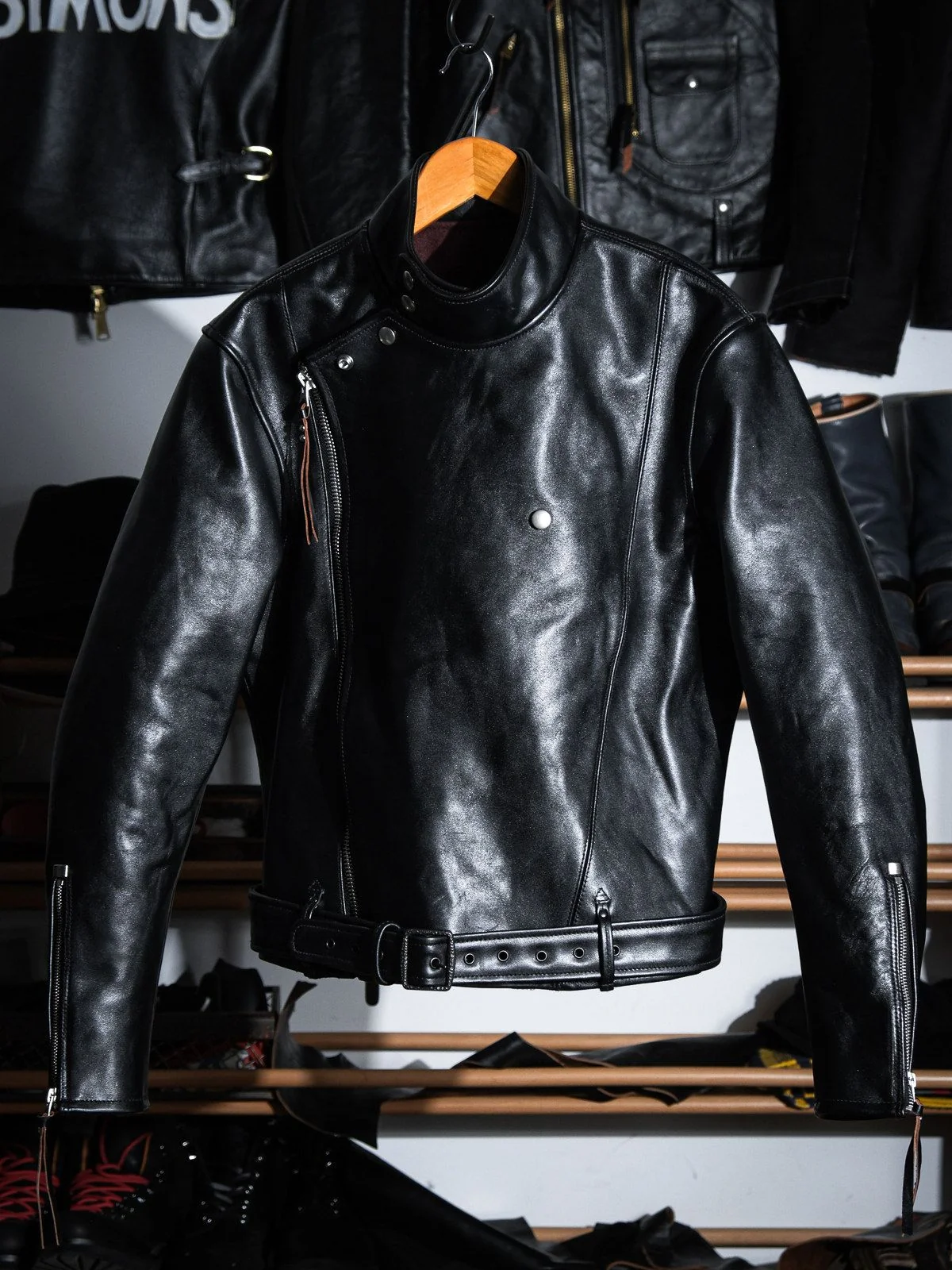 Belted Moto Jacket - Image 3