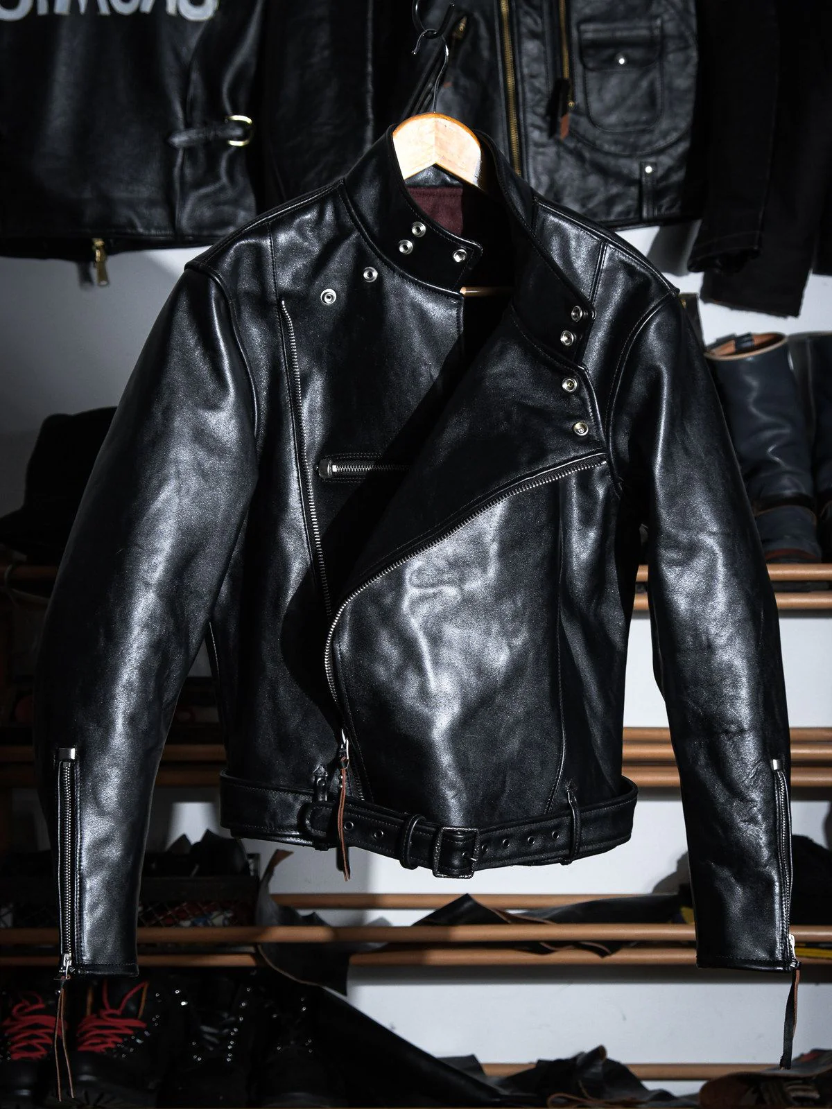 Belted Moto Jacket - Image 4