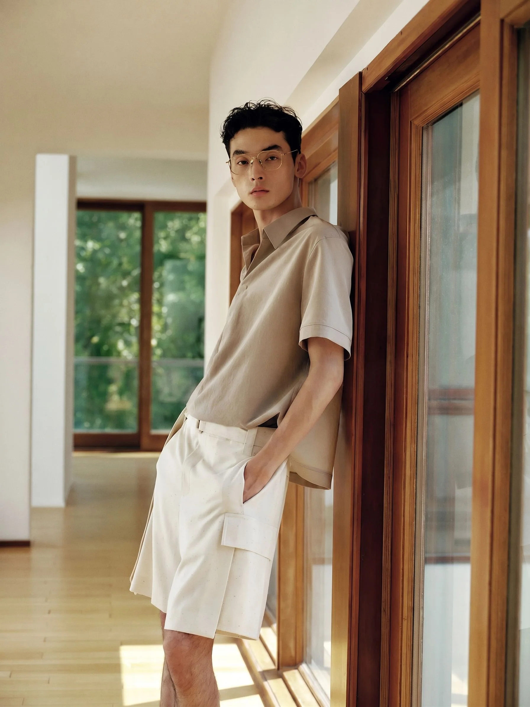 Belted Panel Shorts - Image 2