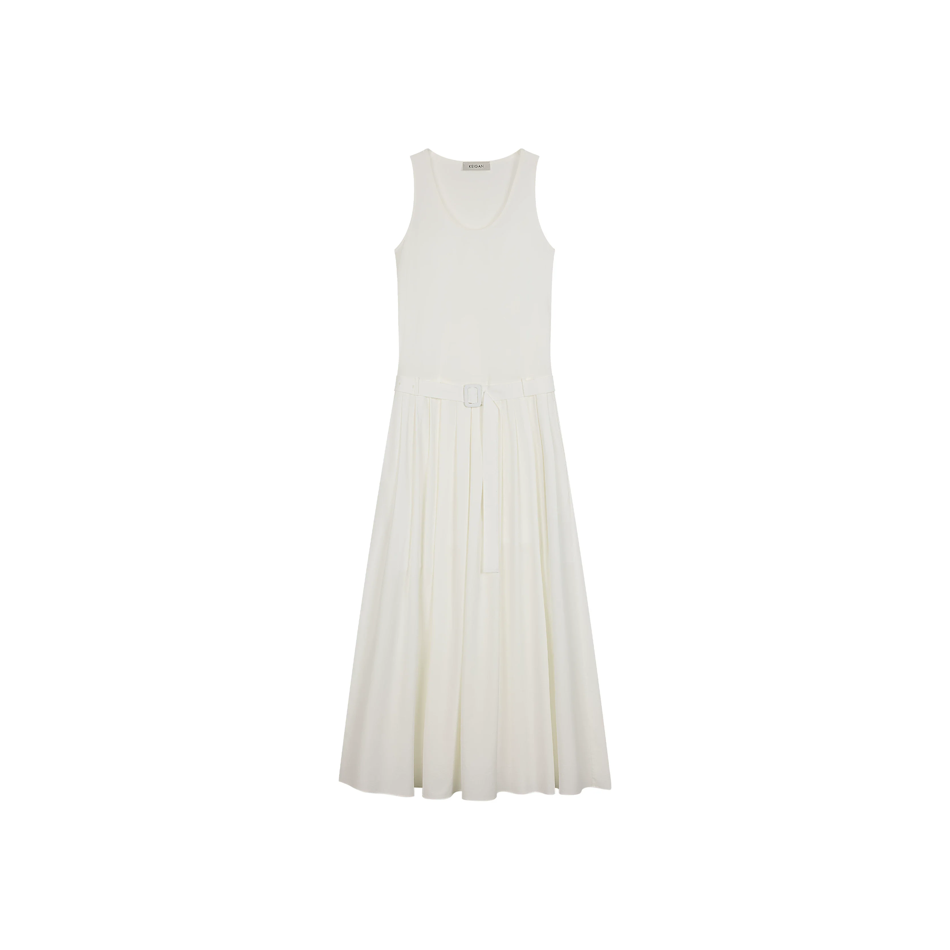 Belted Pleated Maxi Dress - Image 2