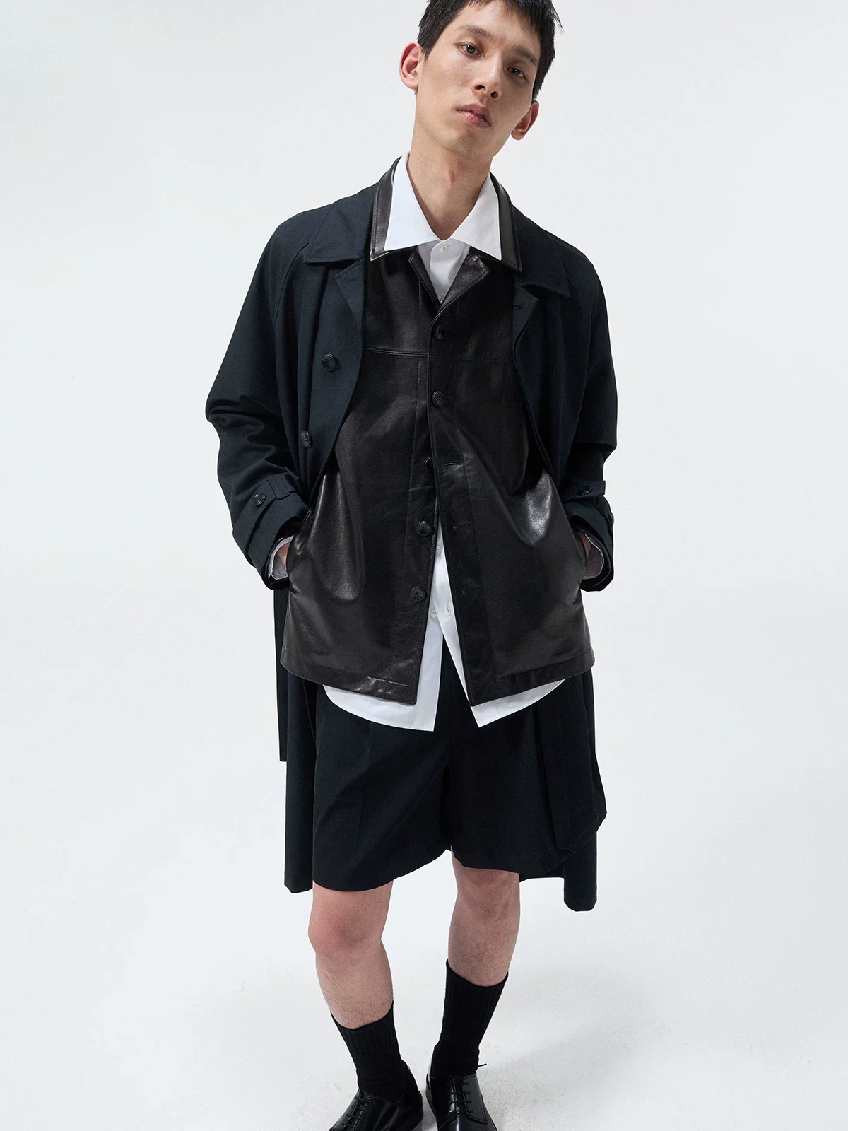 Belted Pleated Shorts - Image 3