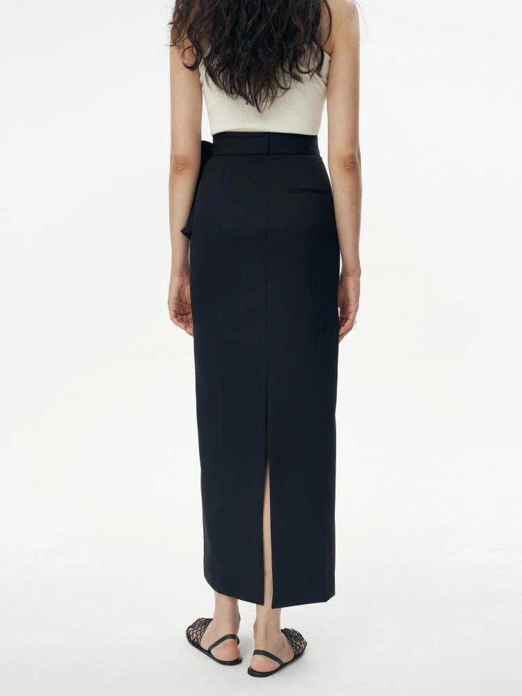 Belted Pocket Maxi Skirt - Image 4