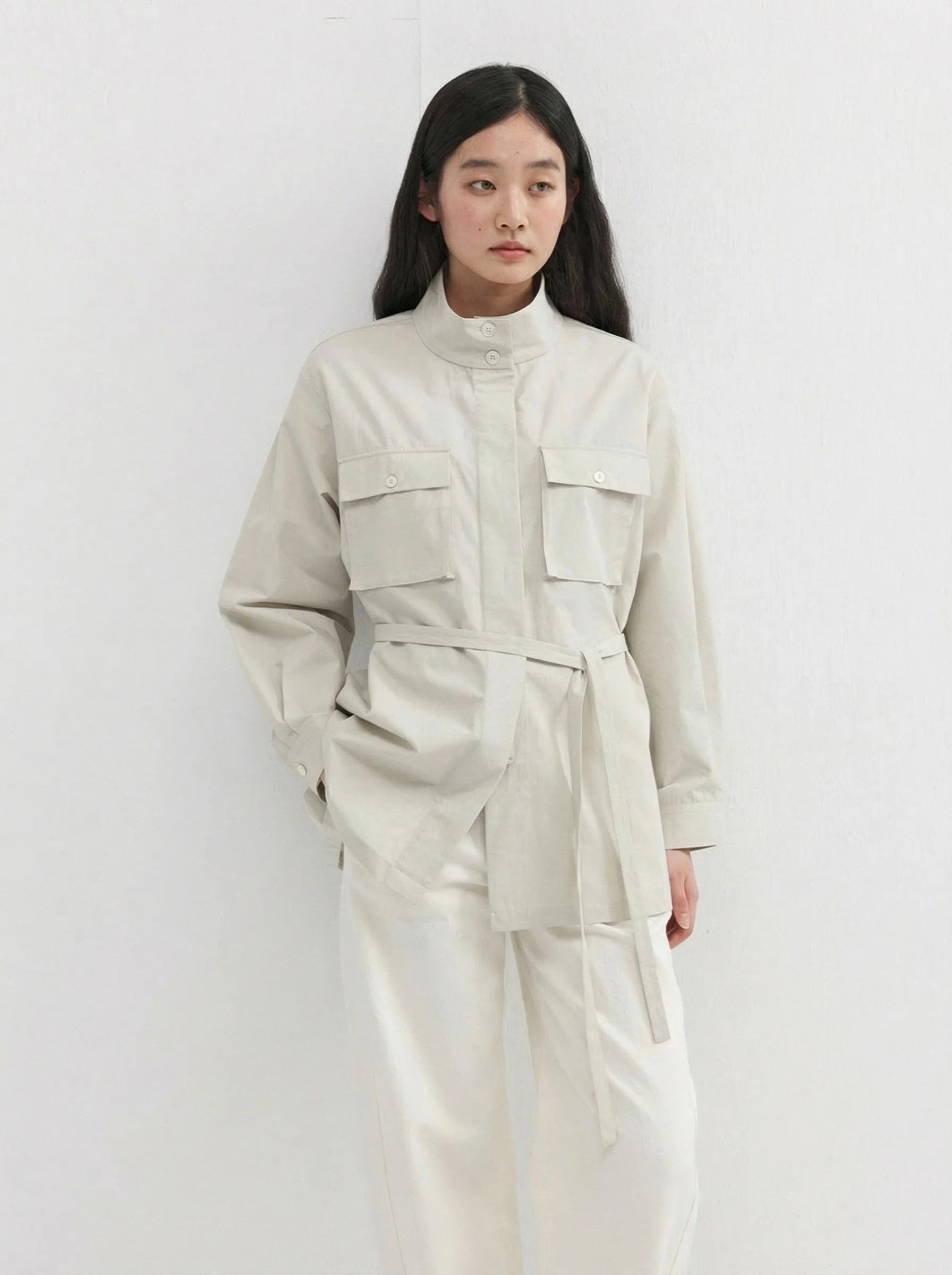 Belted Pocket Overshirt - Image 3