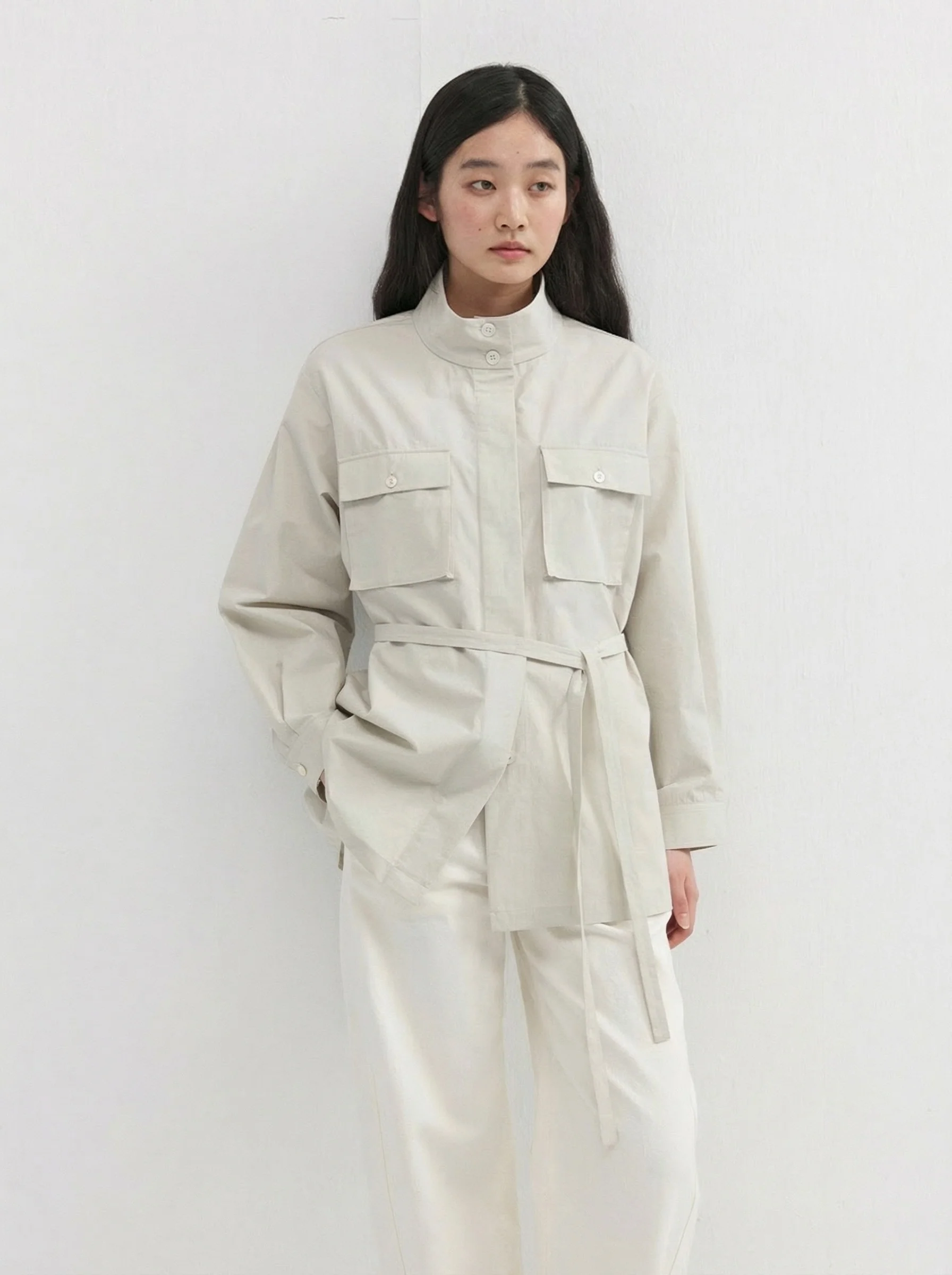 Belted Pocket Overshirt - Image 5