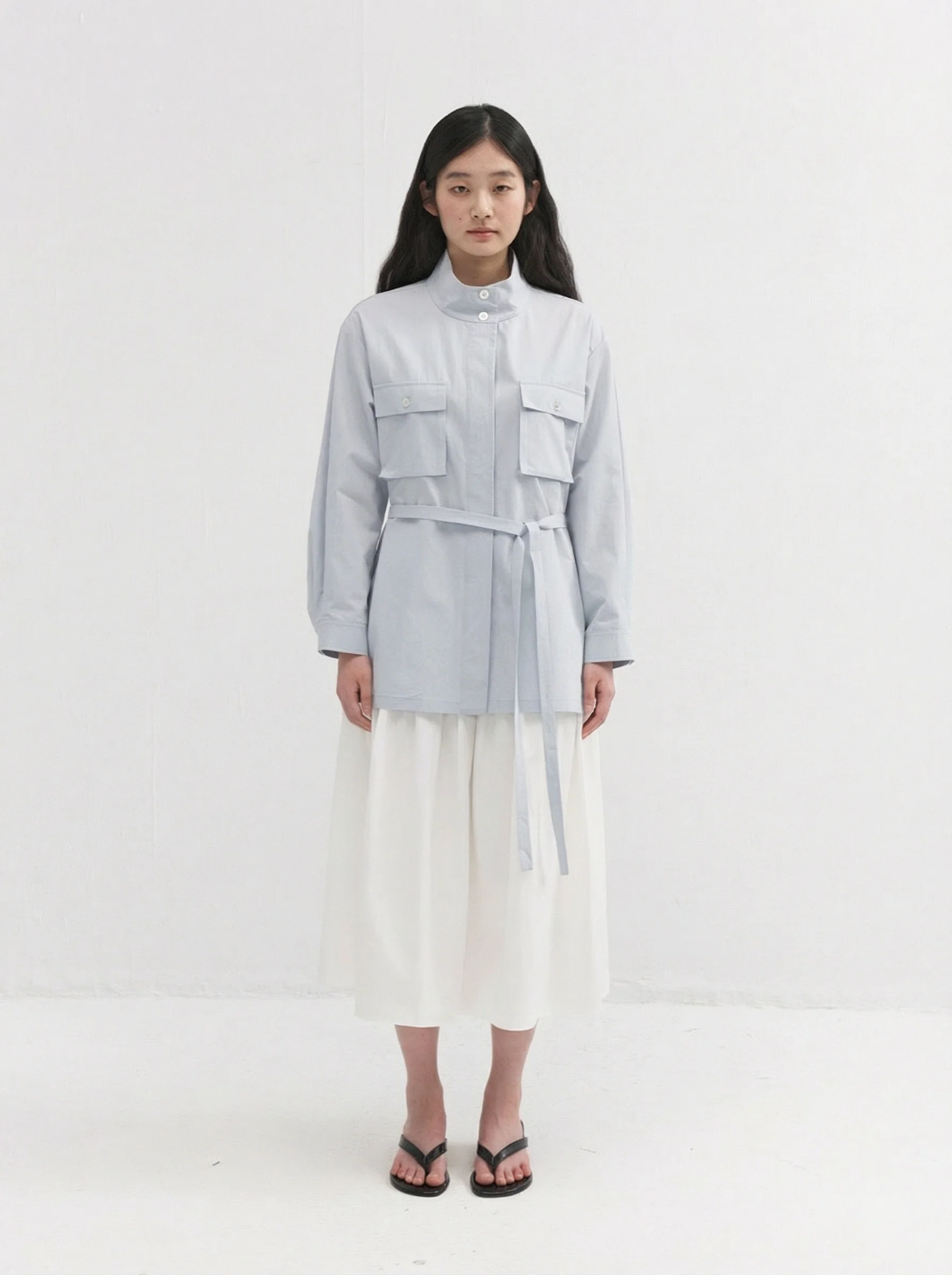 Belted Pocket Overshirt - Image 7