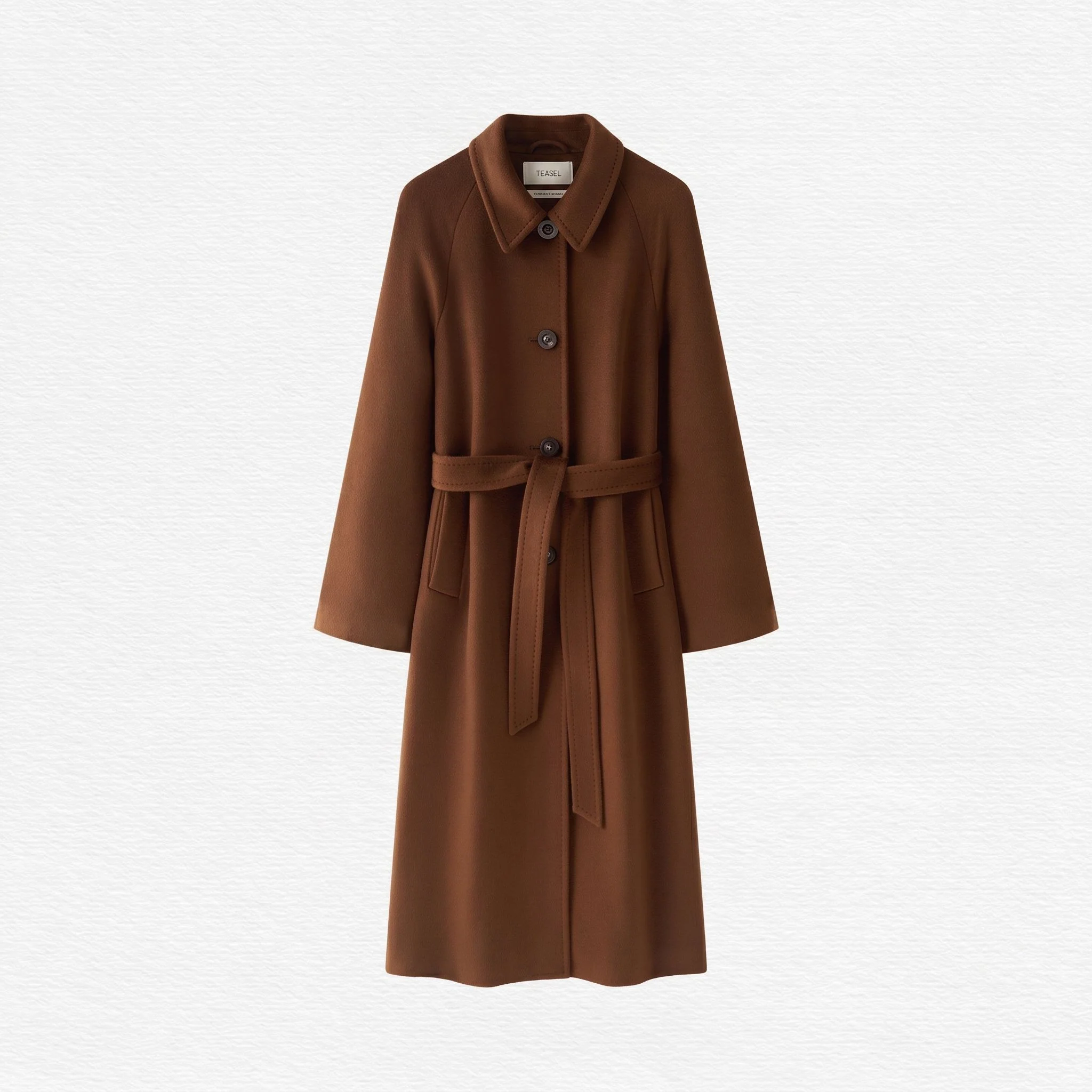 Belted Raglan Coat - Image 6