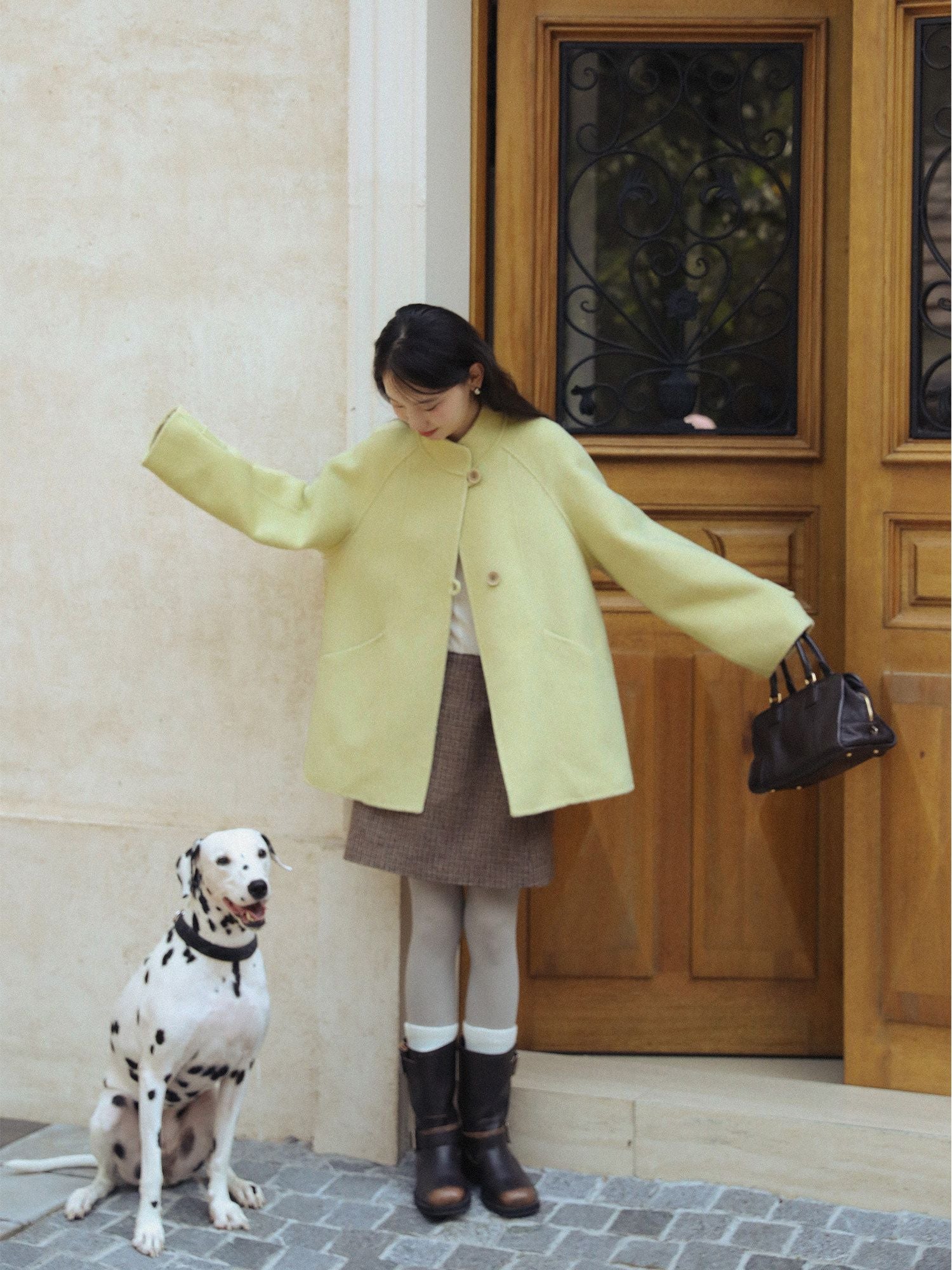 Belted Raglan Coat - Image 5