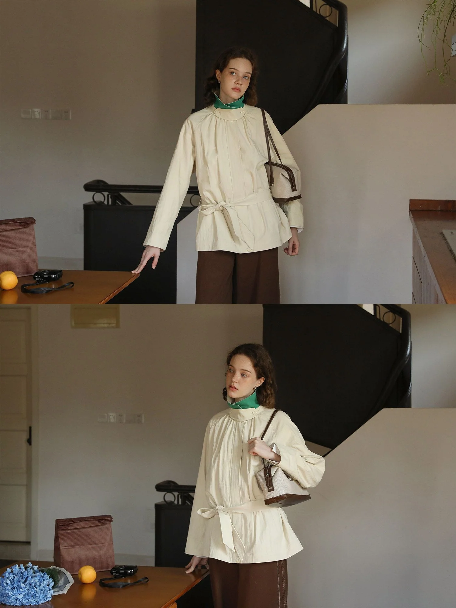 Belted Raglan Jacket - Image 3