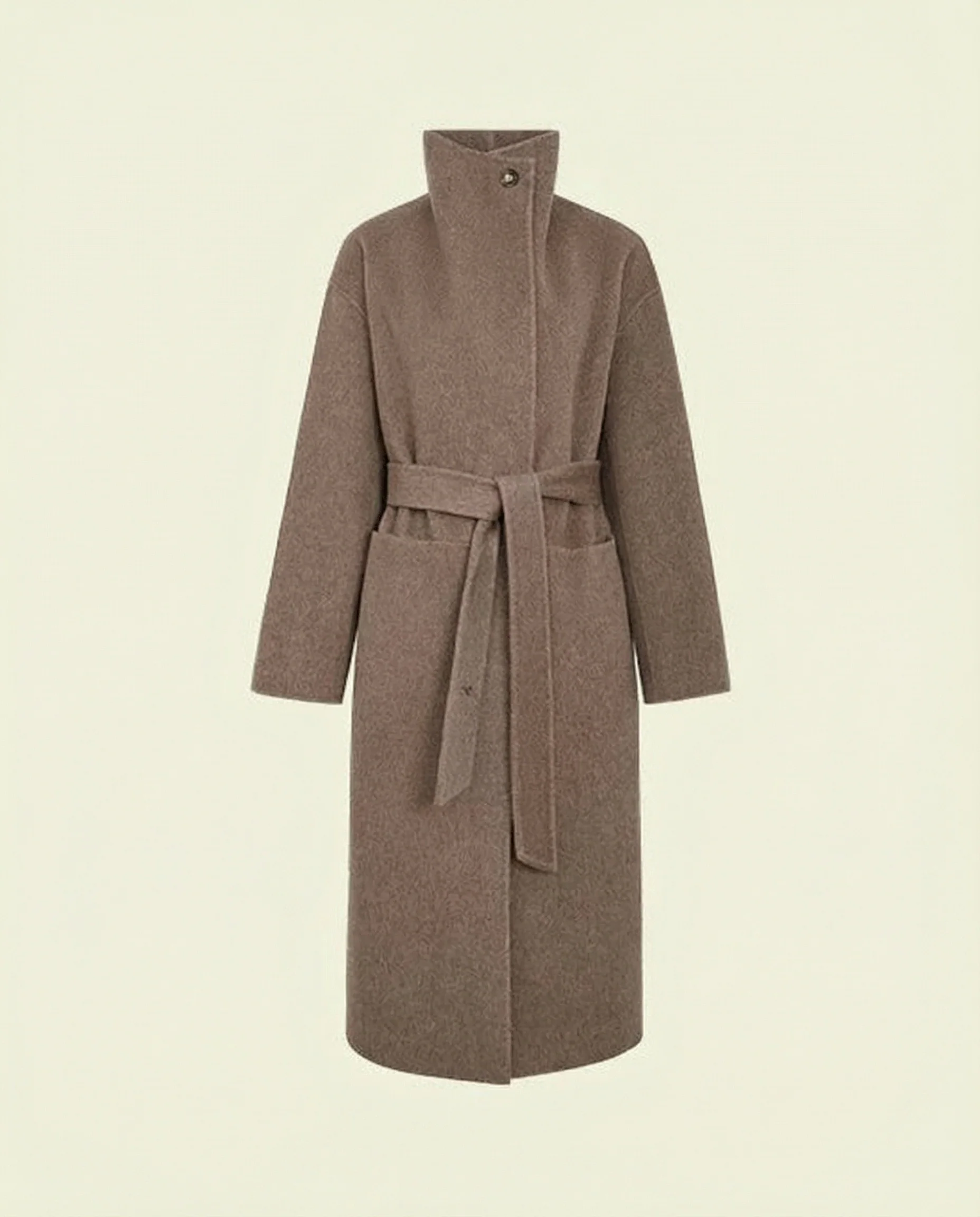 Belted Shawl Coat - Image 6
