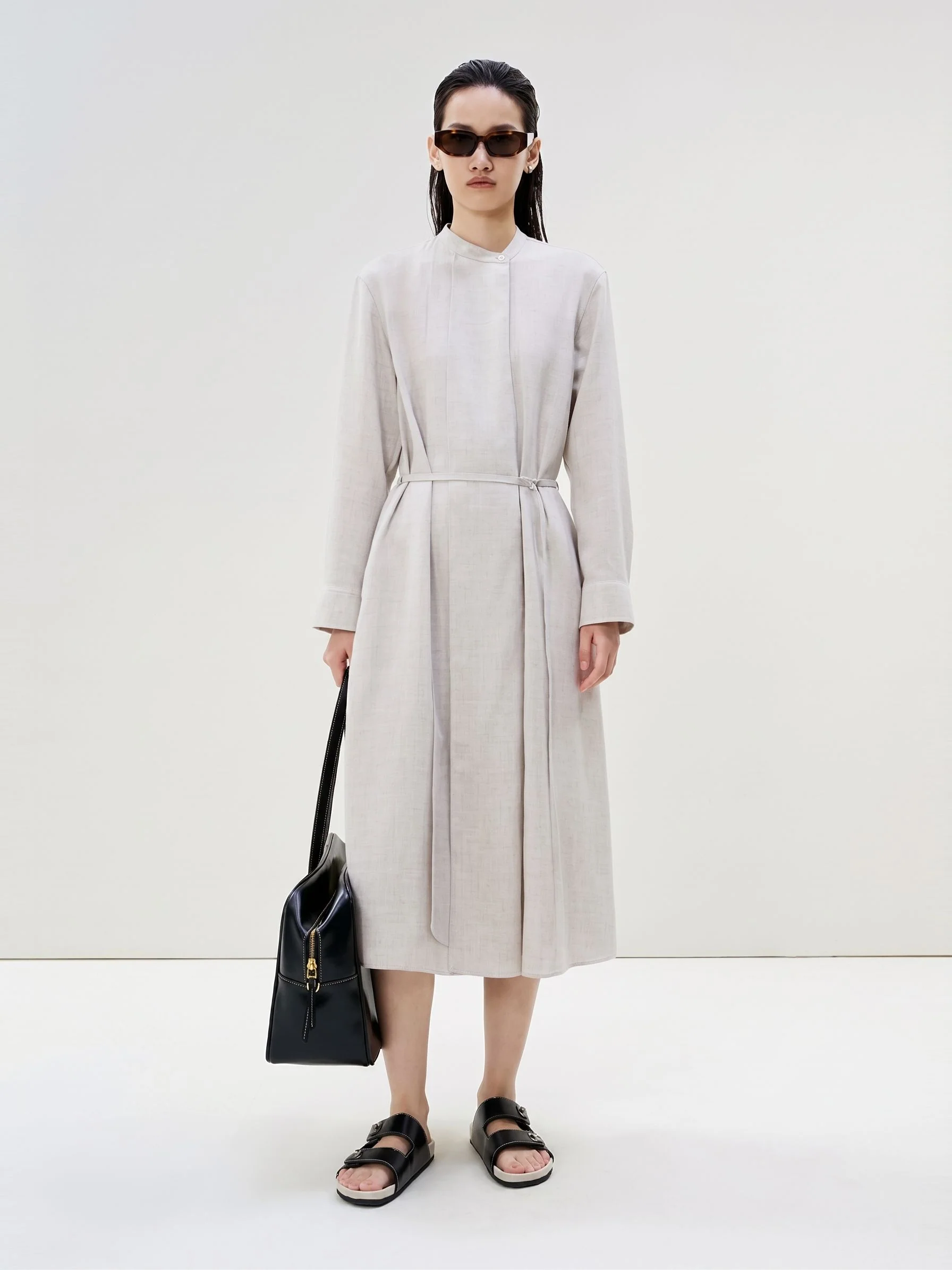 Belted Shirt Dress