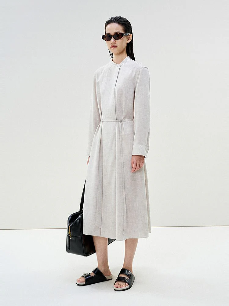 Belted Shirt Dress - Image 2