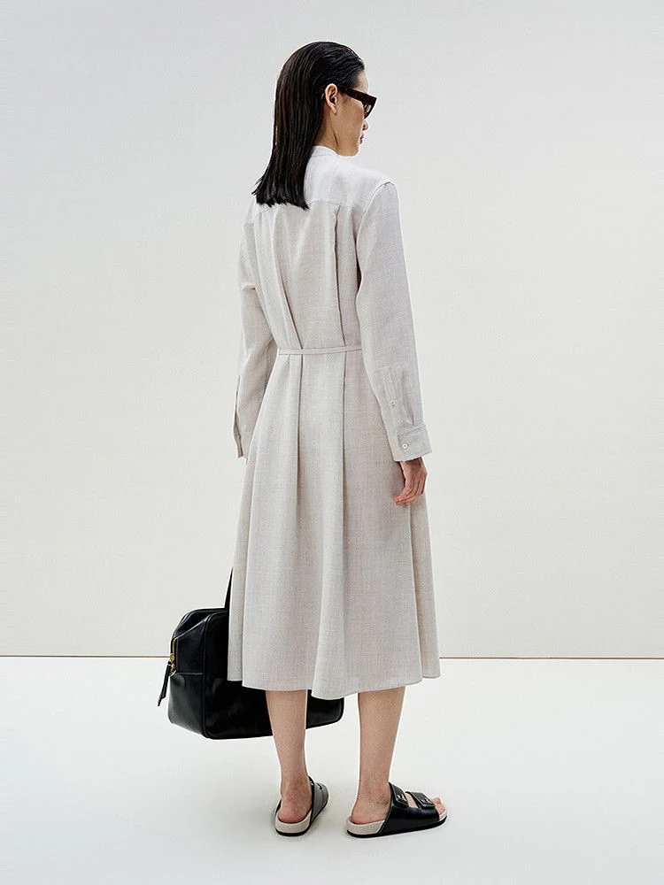 Belted Shirt Dress - Image 3