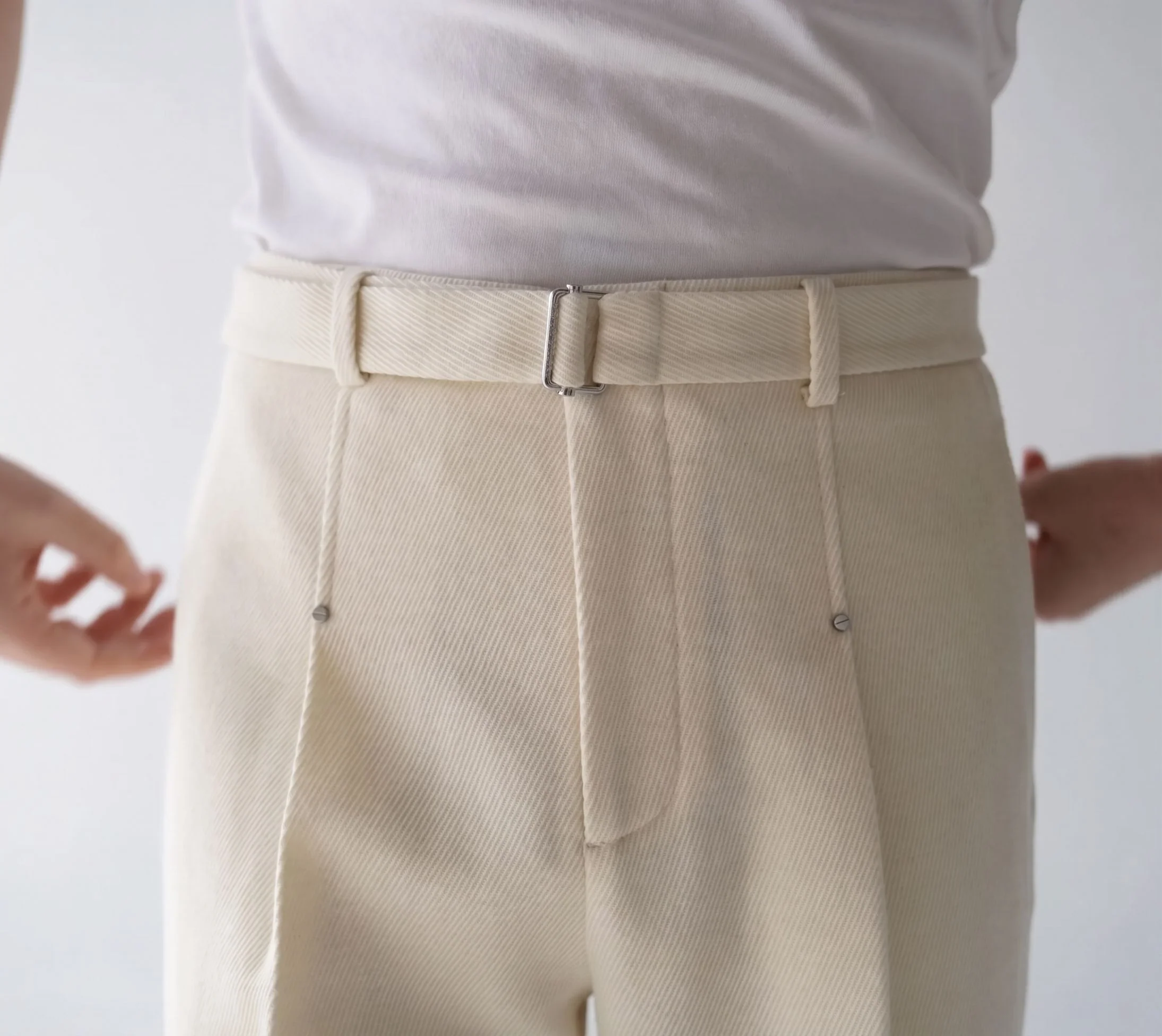 Belted Split-Hem Trousers - Image 6