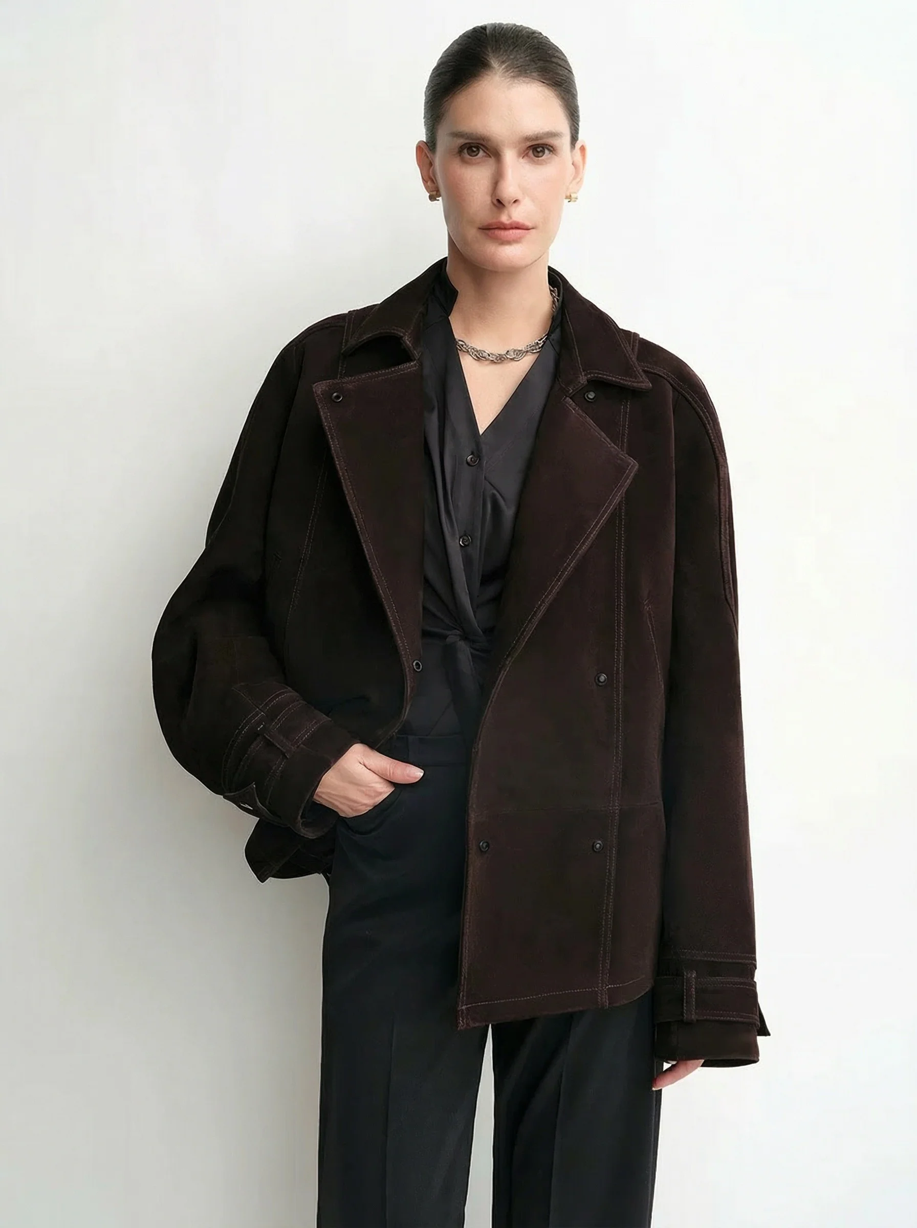 Belted Suede Jacket - Image 2