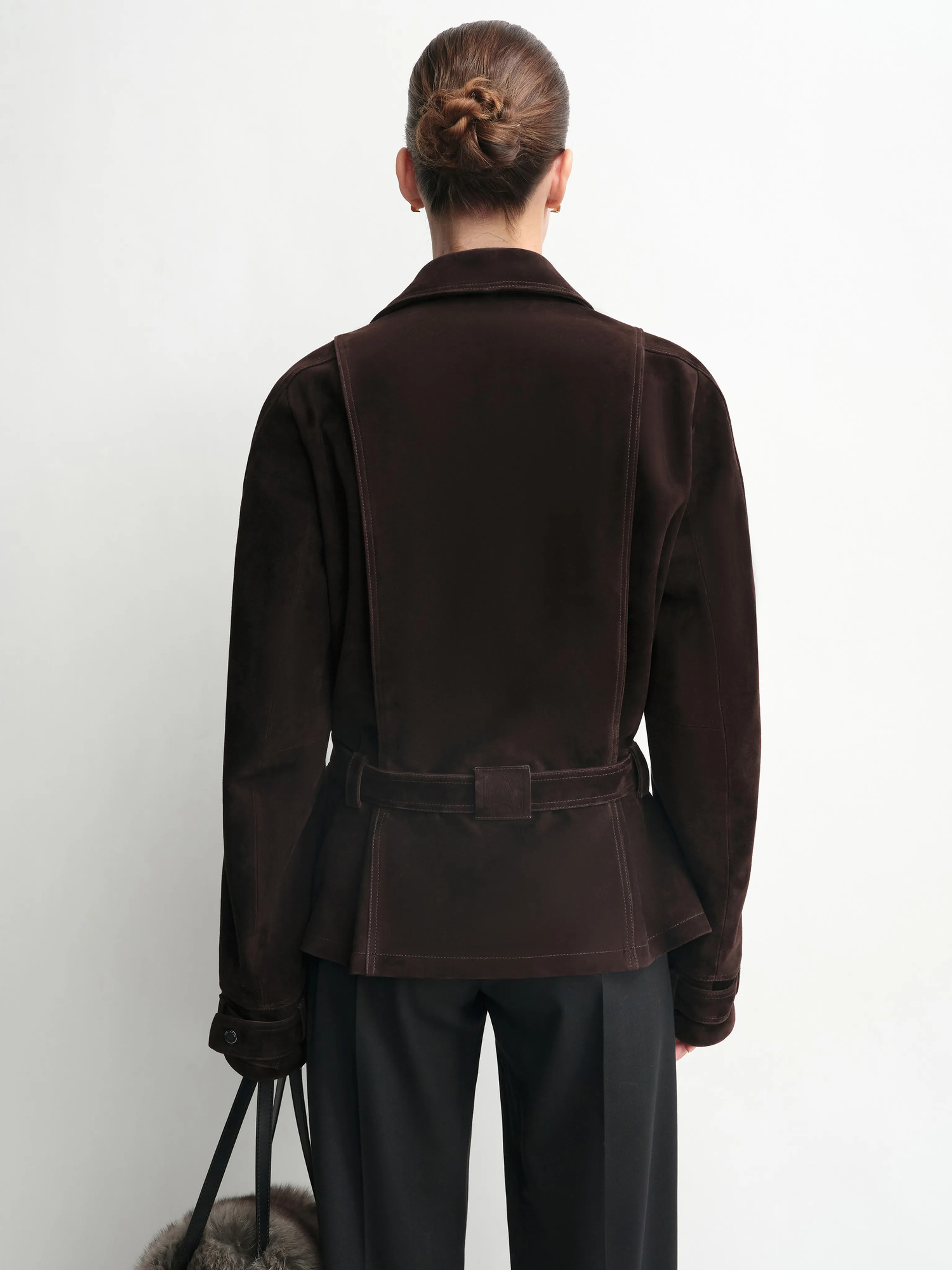 Belted Suede Jacket - Image 5