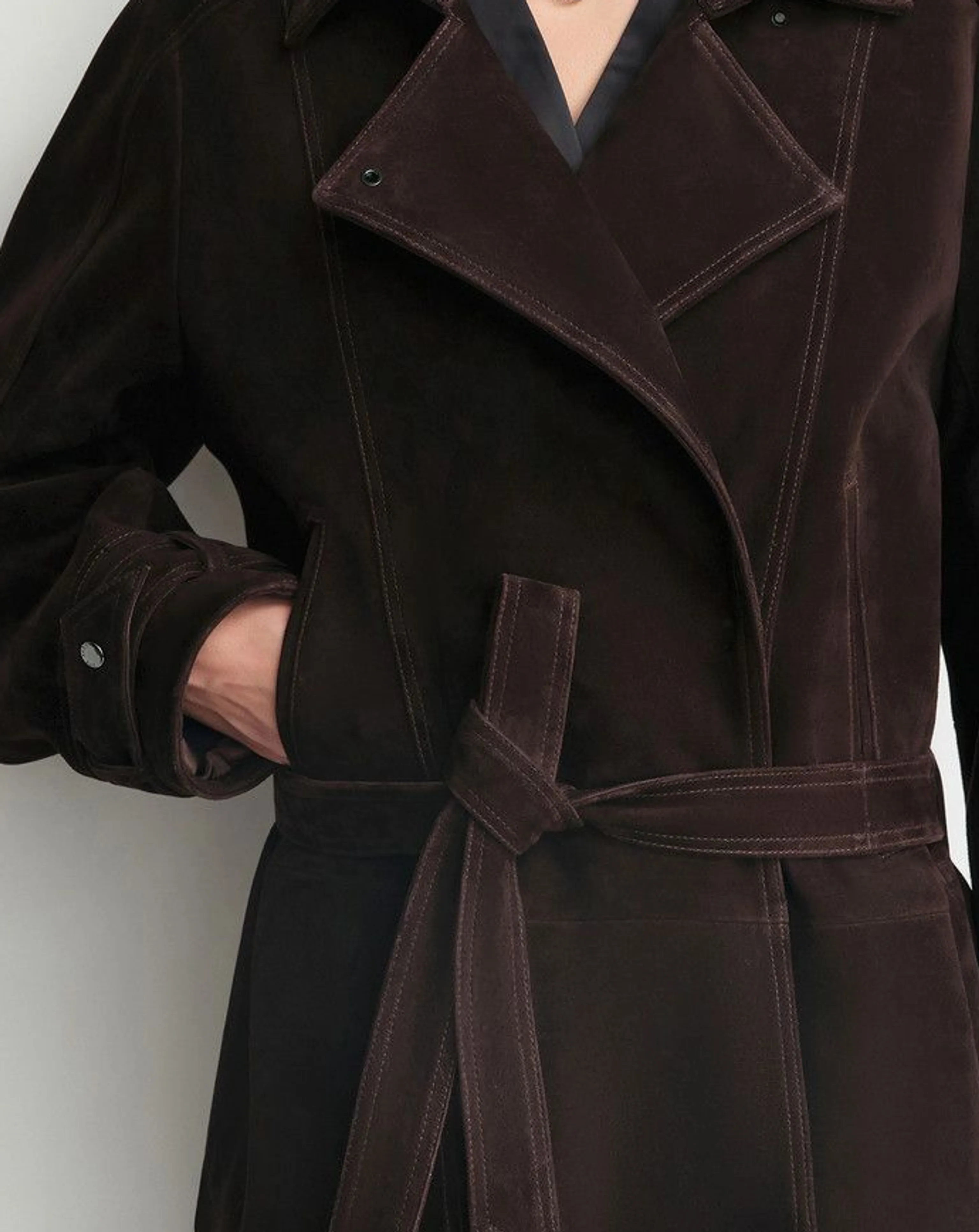 Belted Suede Jacket - Image 7