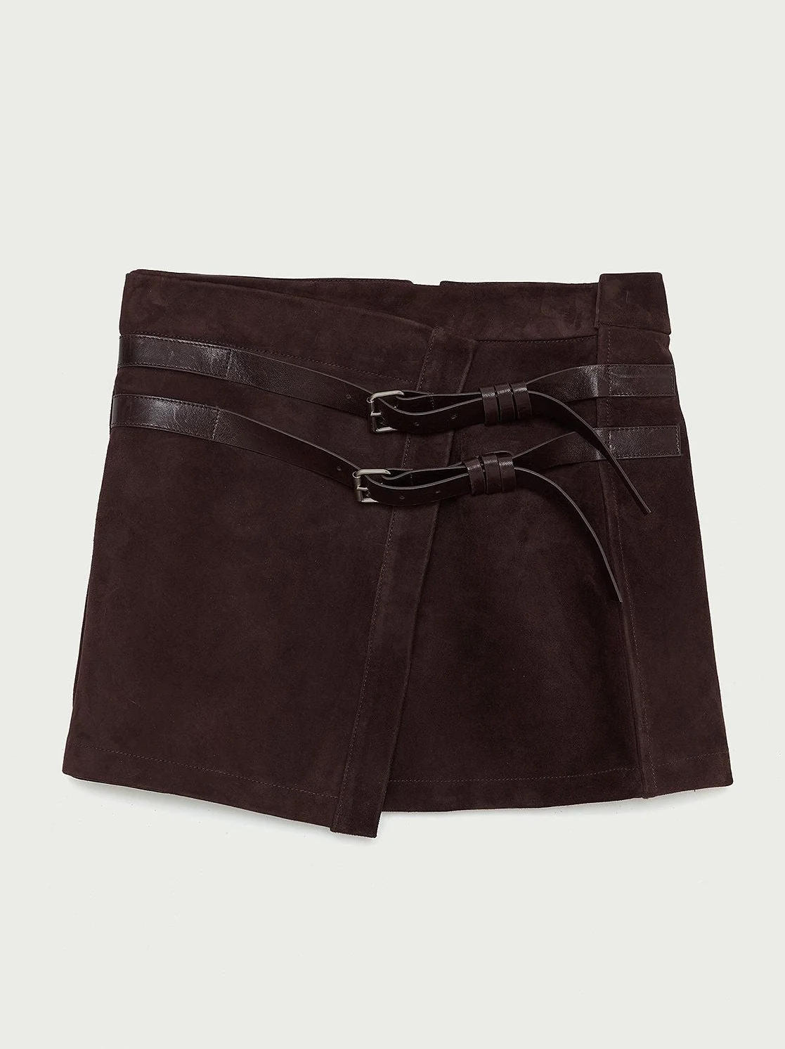 Belted Suede Mini Skirt - Image 6