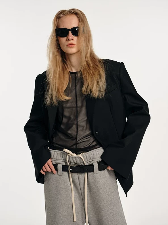Belted Tailored Blazer - Image 5