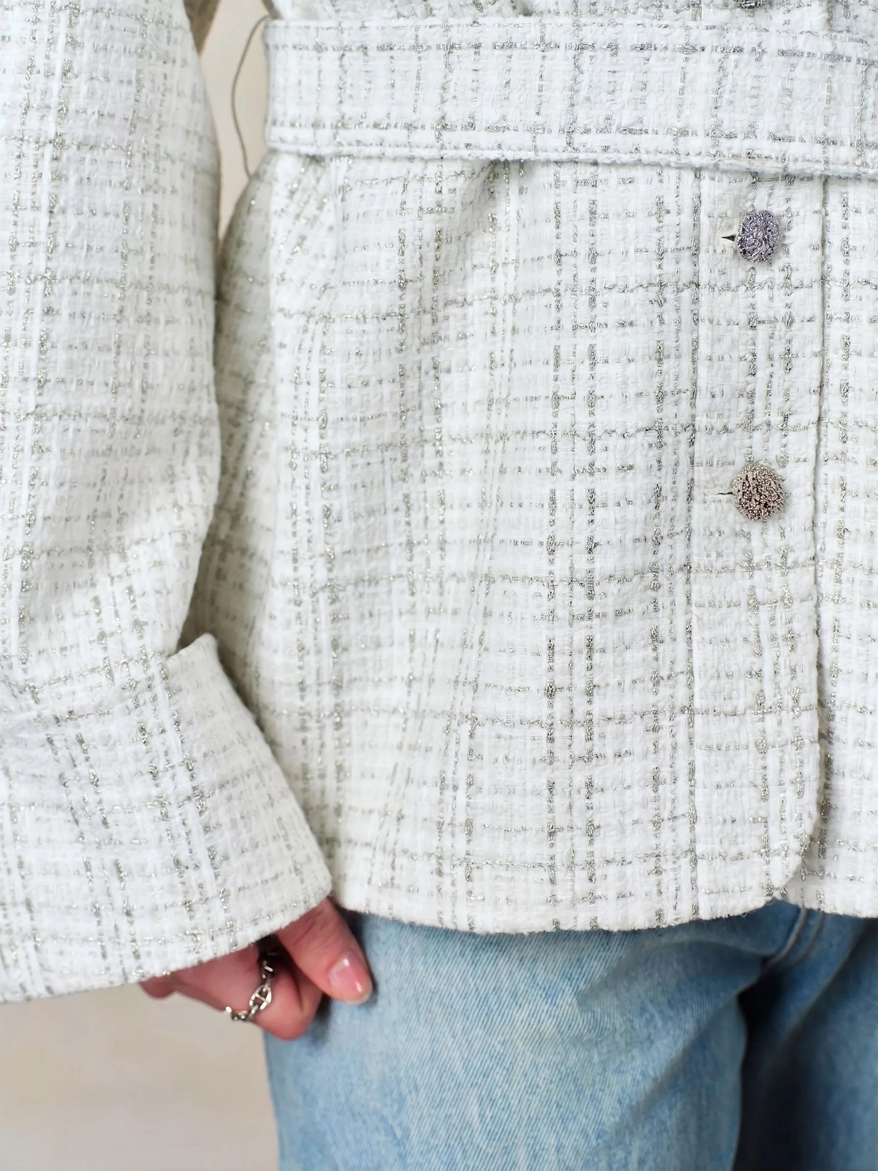 Belted Tweed Jacket - Image 6