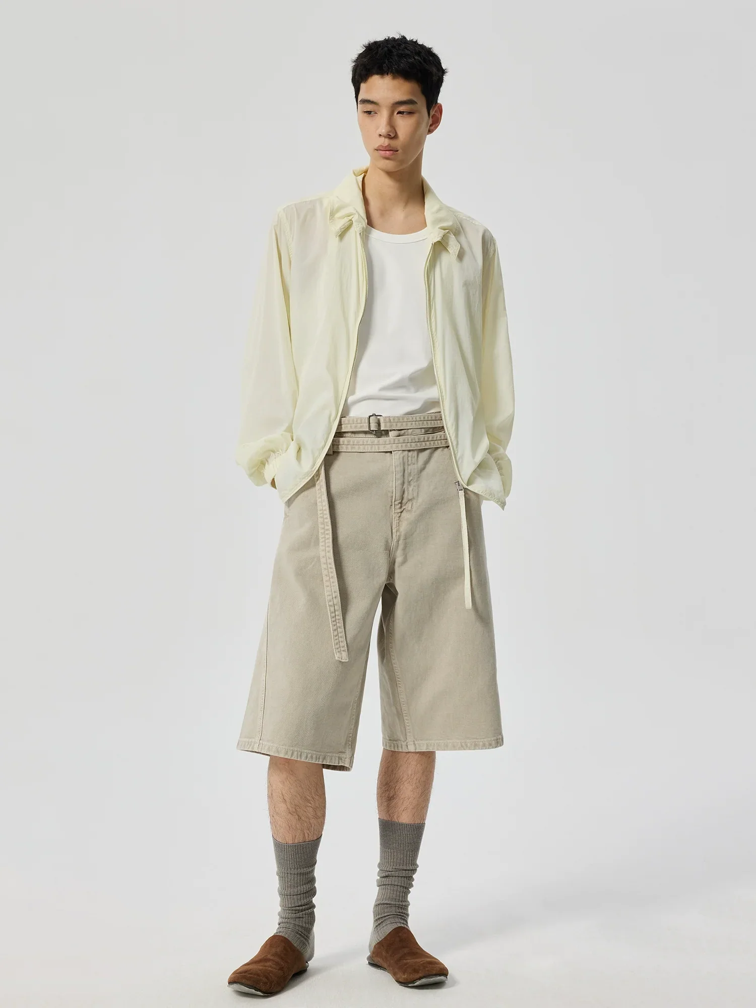 Belted Twill Bermuda Shorts - Image 4