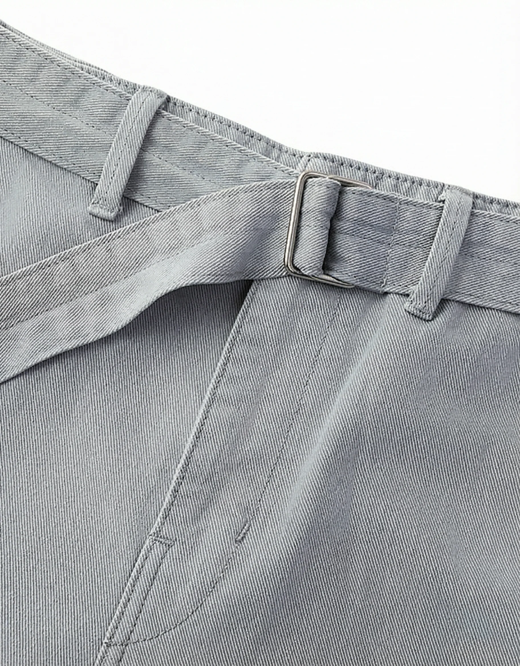 Belted Twill Trousers - Image 6