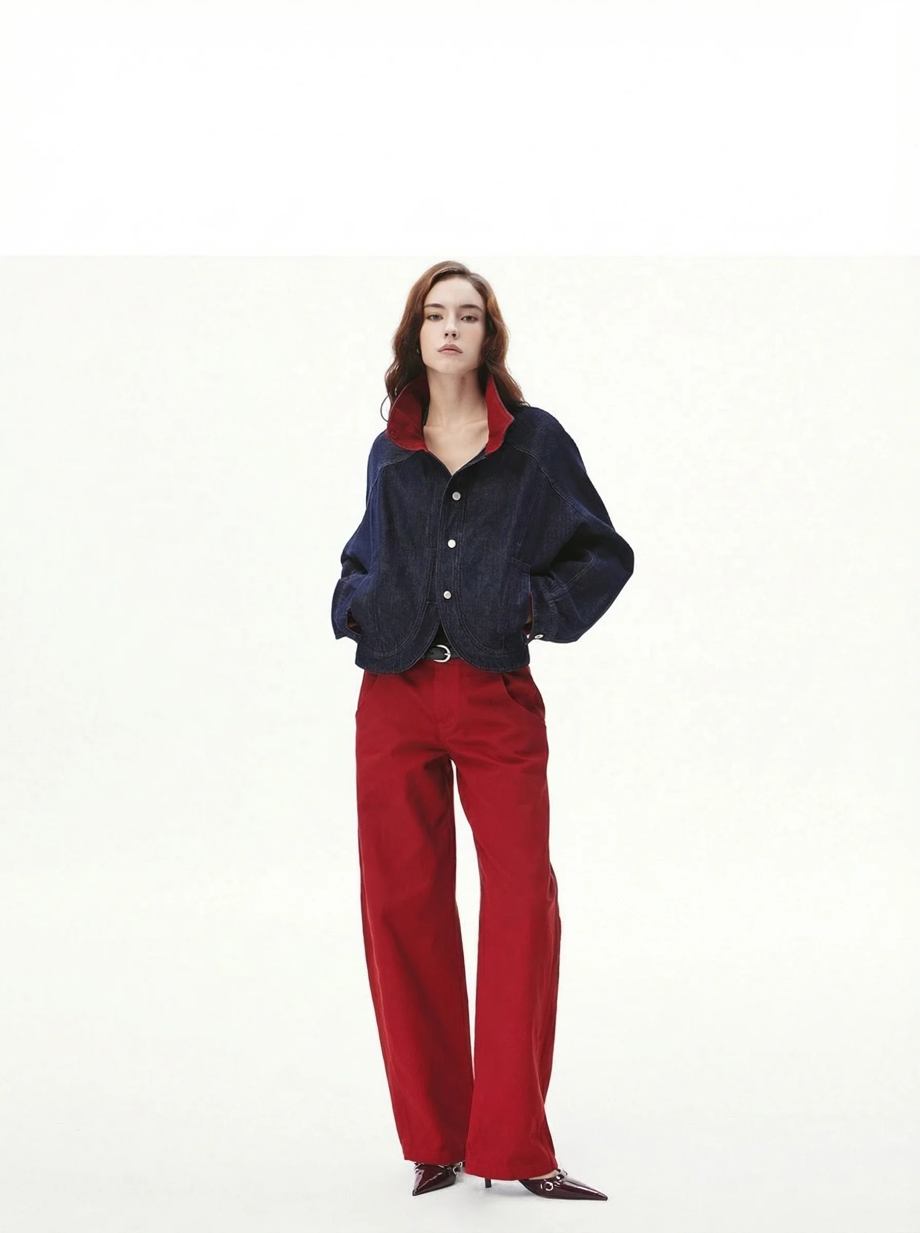 Belted Wide-Leg Jeans - Image 4