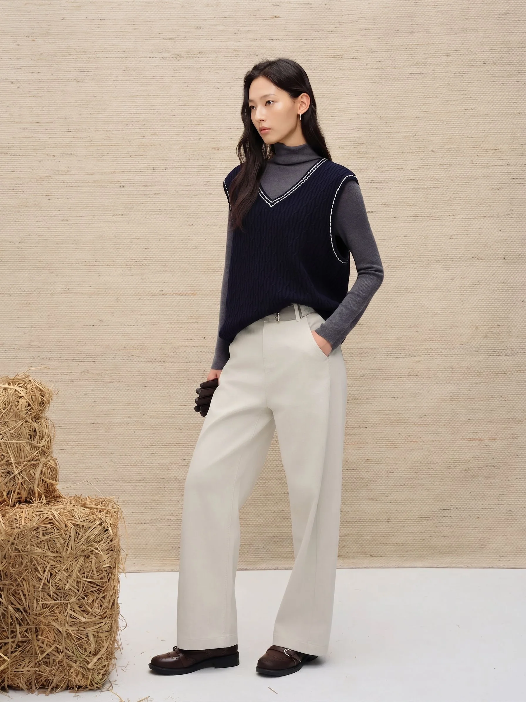Belted Wide-Leg Pants - Image 4