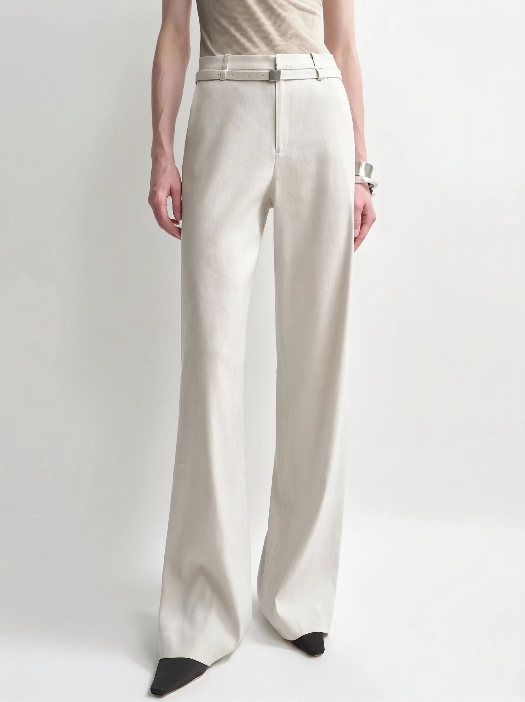 Belted Wide-Leg Trousers - Image 6