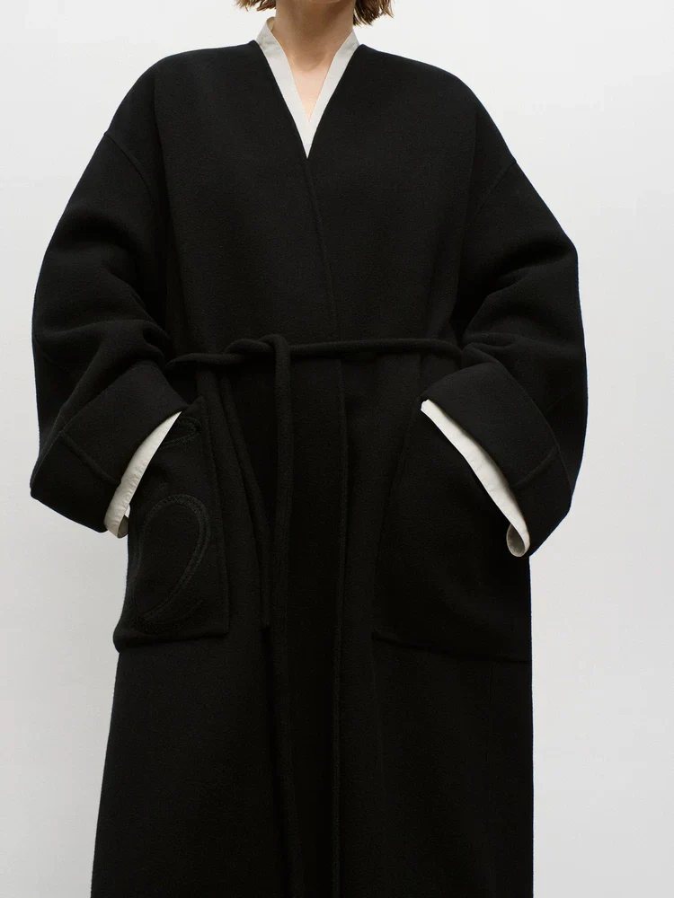Belted Wrap Coat - Image 3