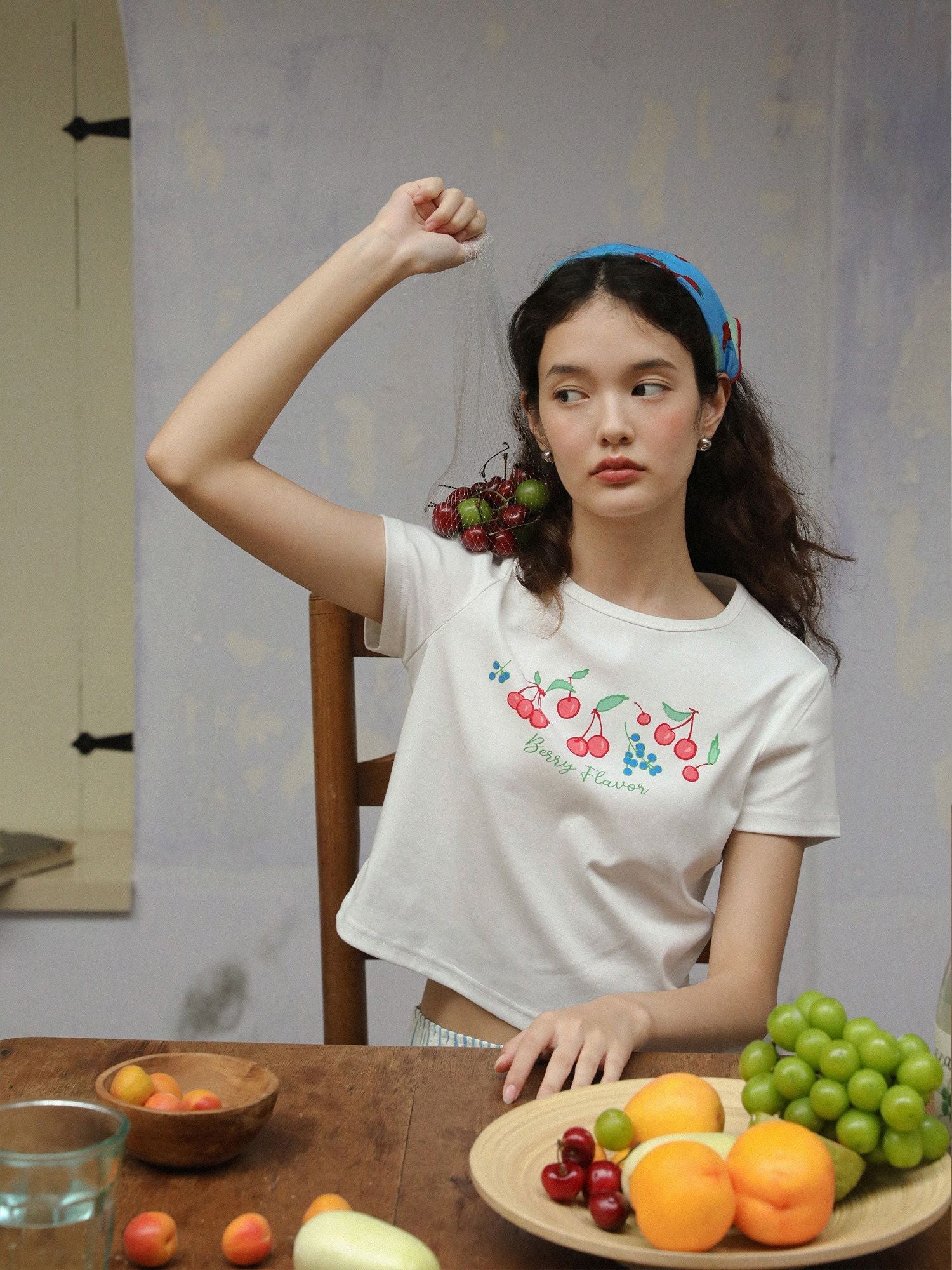 Berry Print Tee - Image 2