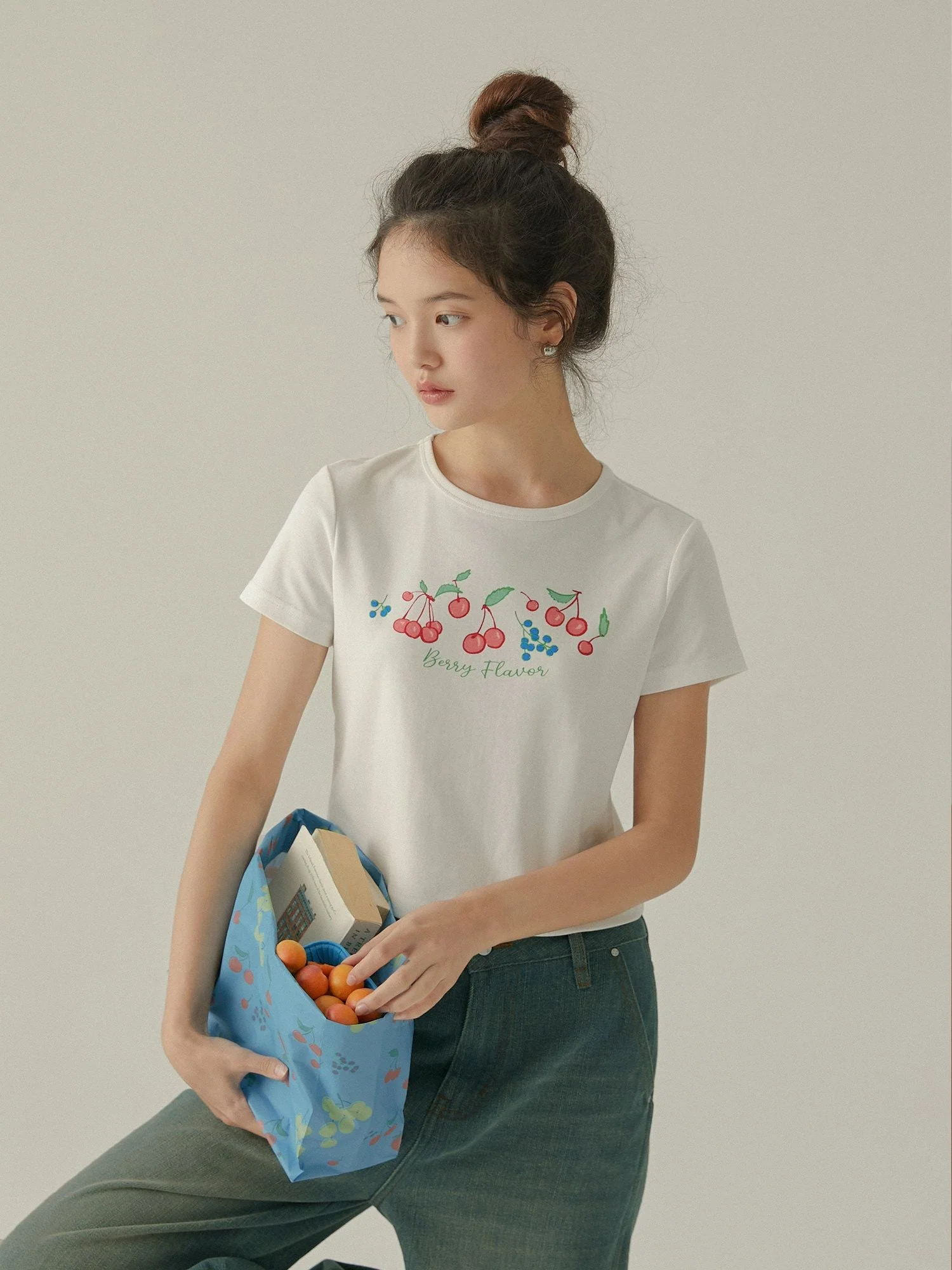 Berry Print Tee - Image 3