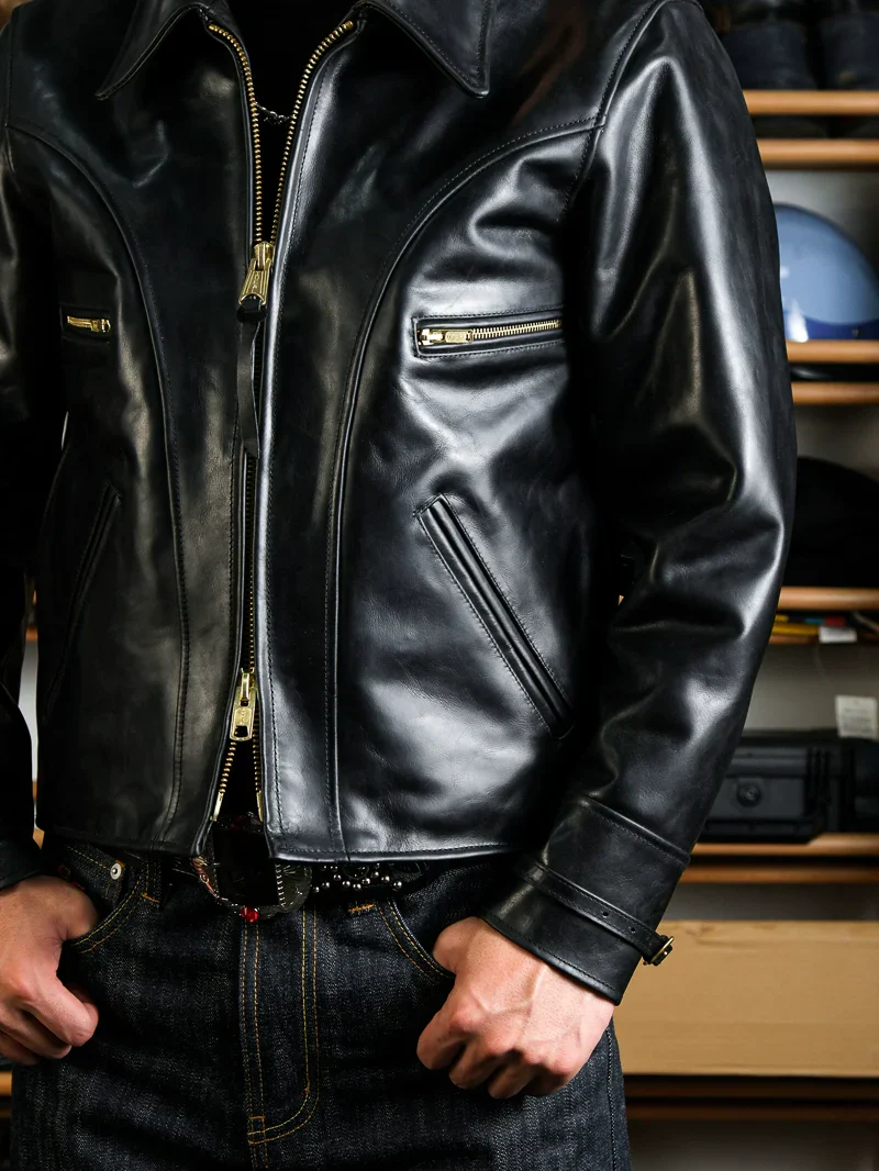 Bi-Swing Leather Moto Jacket - Image 3