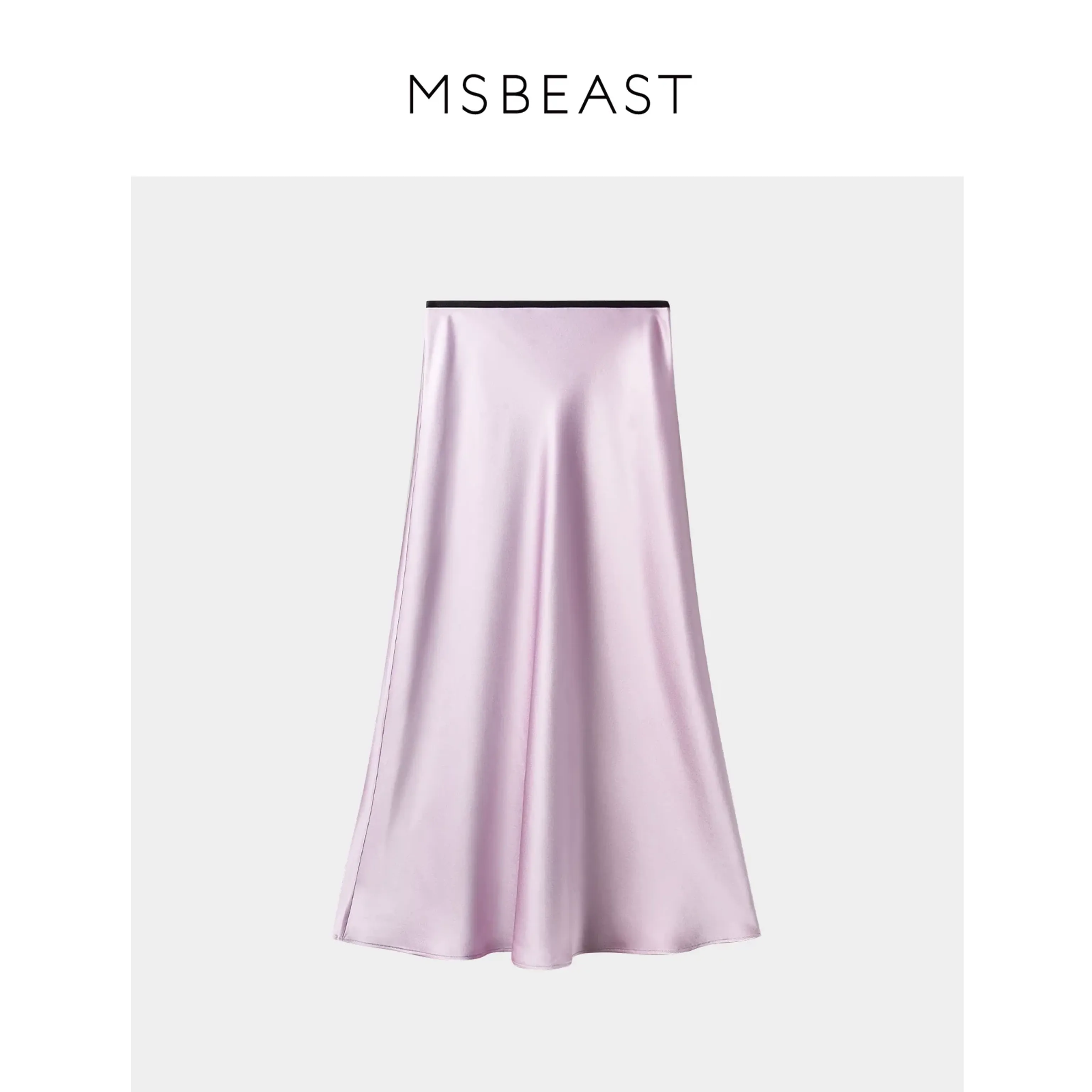 Bias Satin A-Line Skirt - Image 24