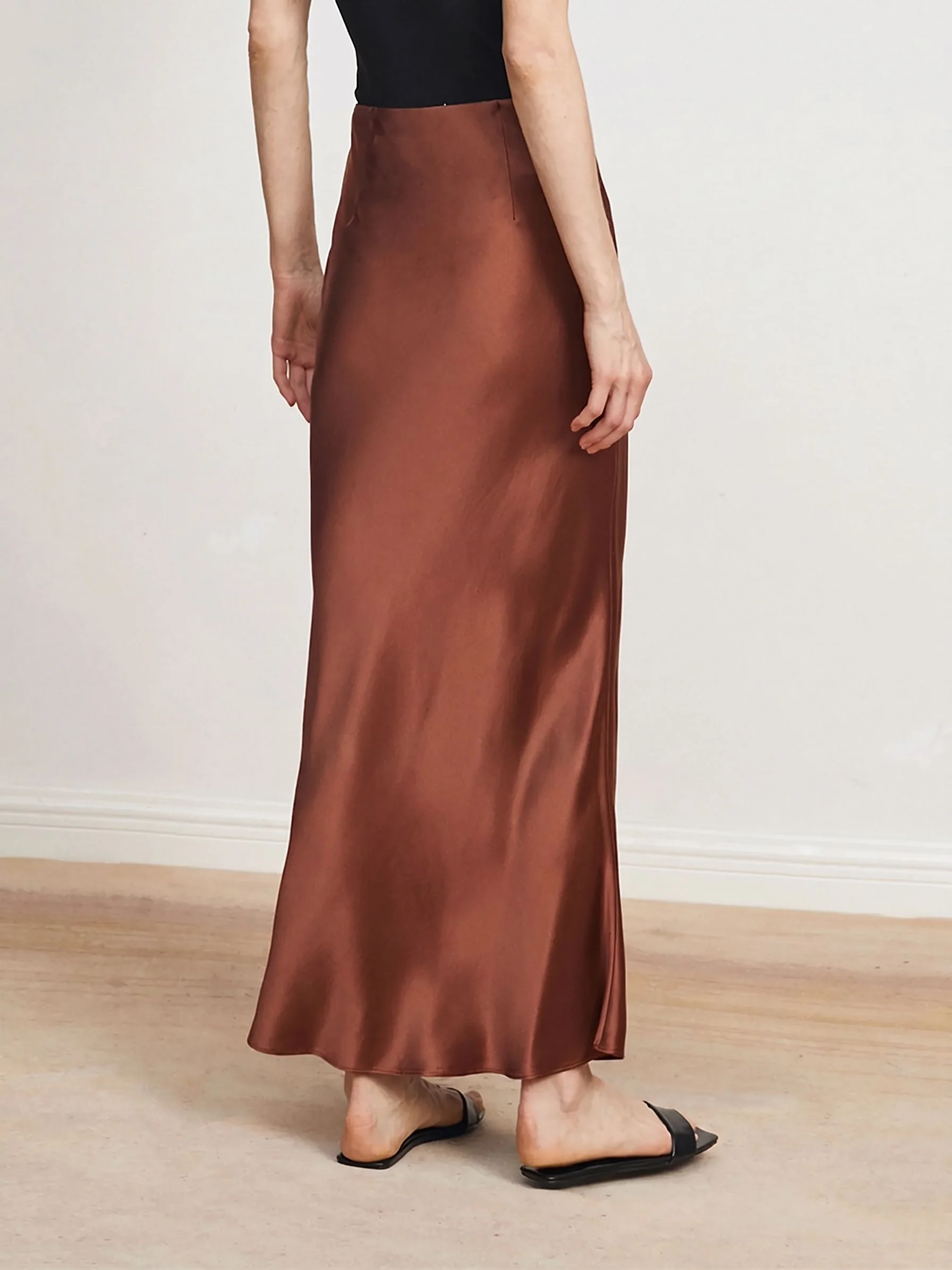 Bias Satin Maxi Skirt - Image 4