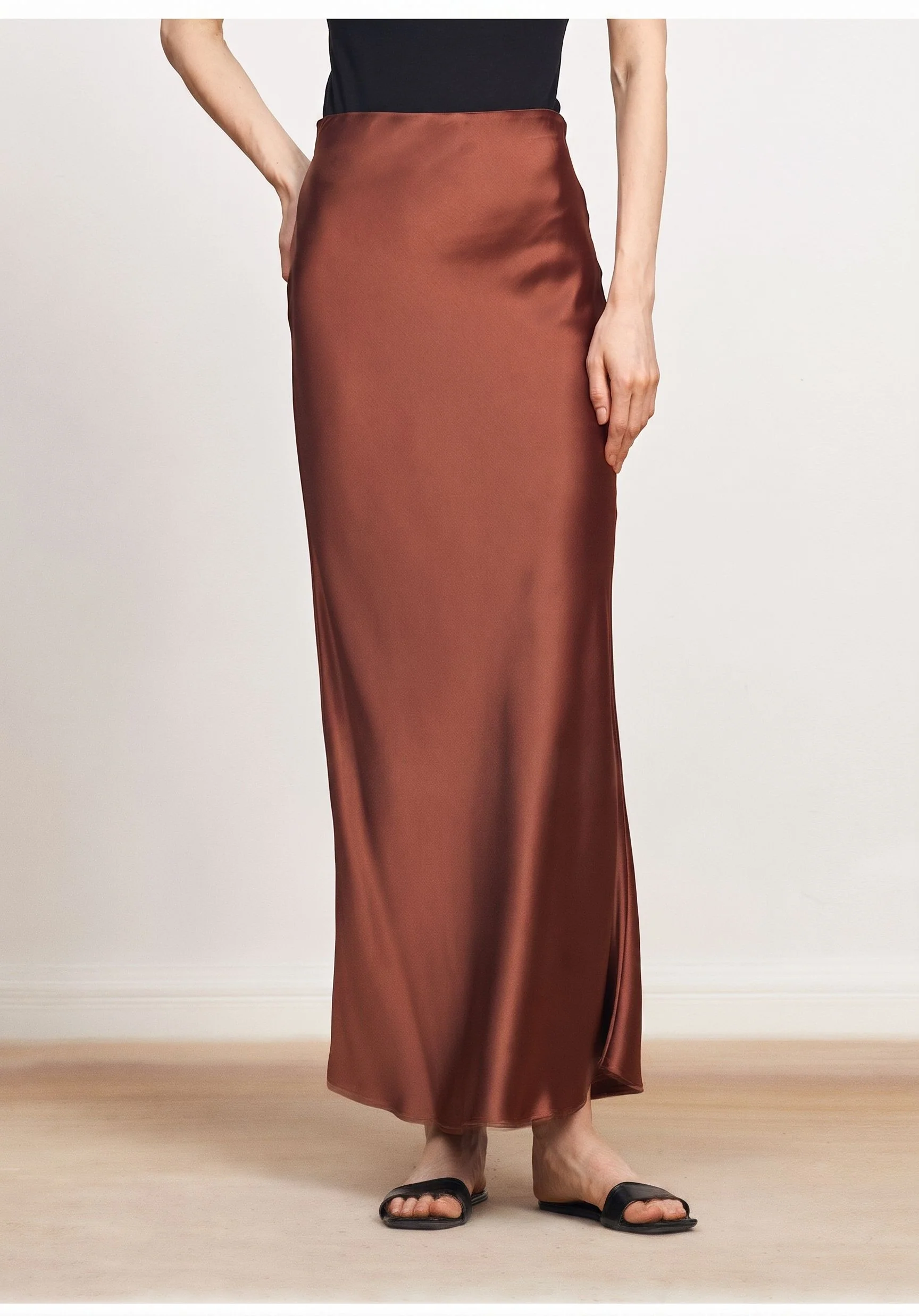 Bias Satin Maxi Skirt - Image 5