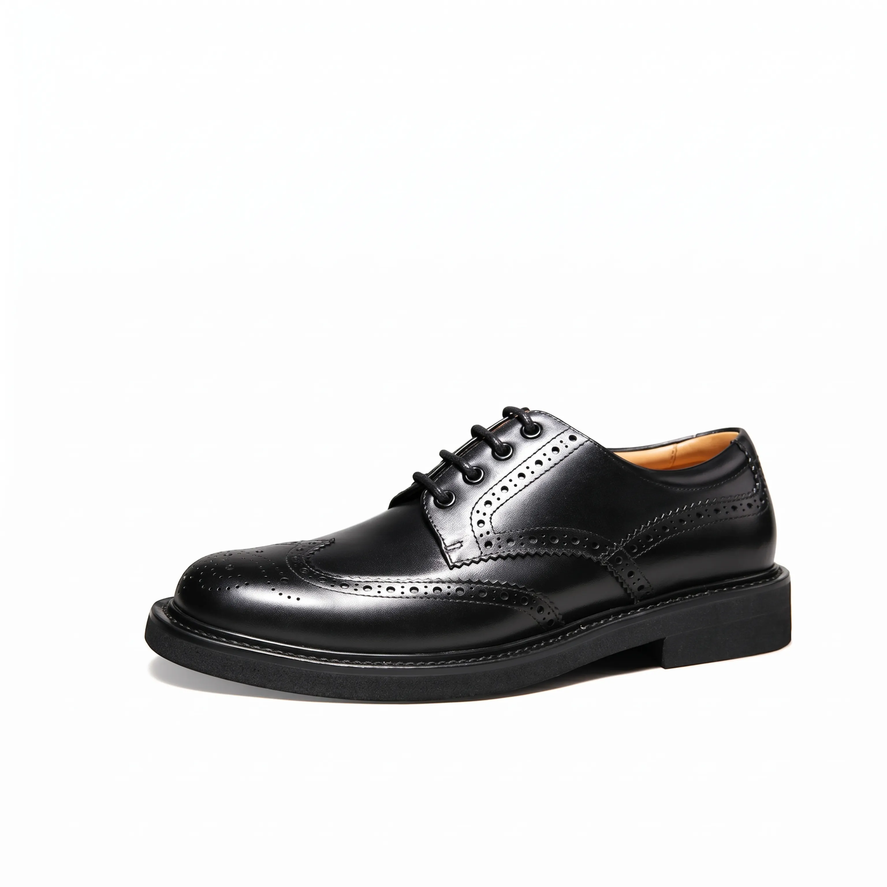 Black Brogue Derbies