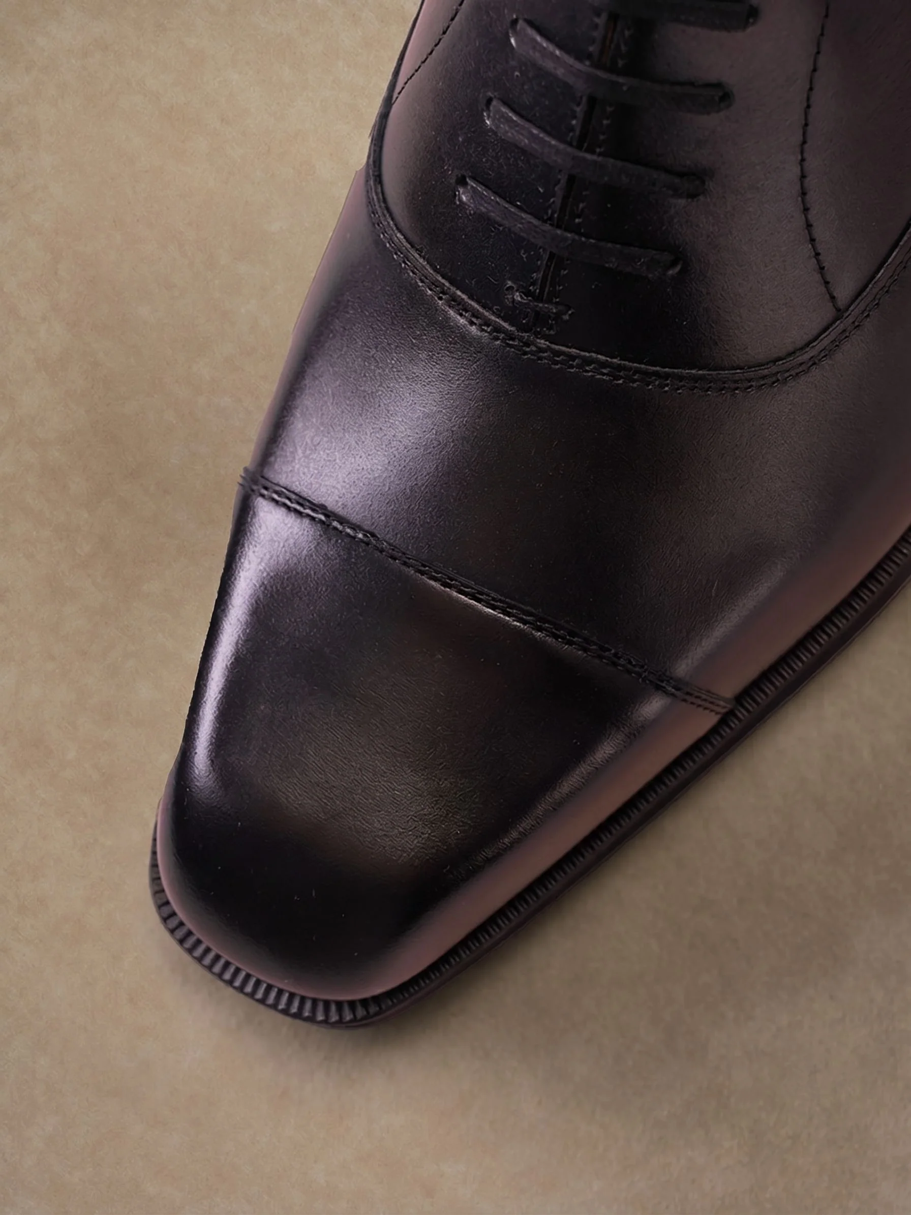 Black Cap-Toe Oxford - Image 6