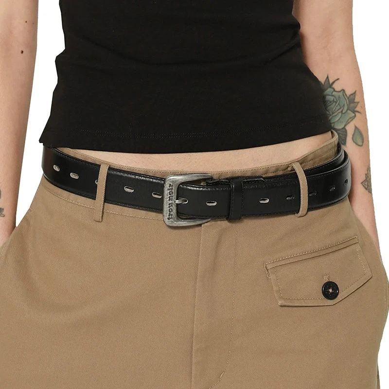 Black Leather Belt - Image 2