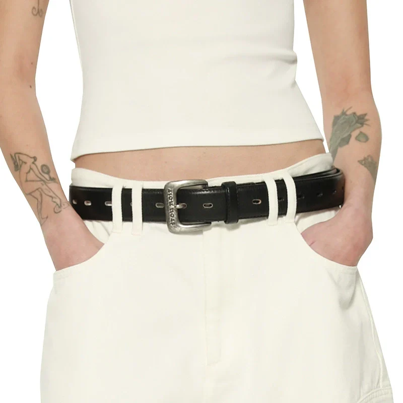 Black Leather Belt - Image 3