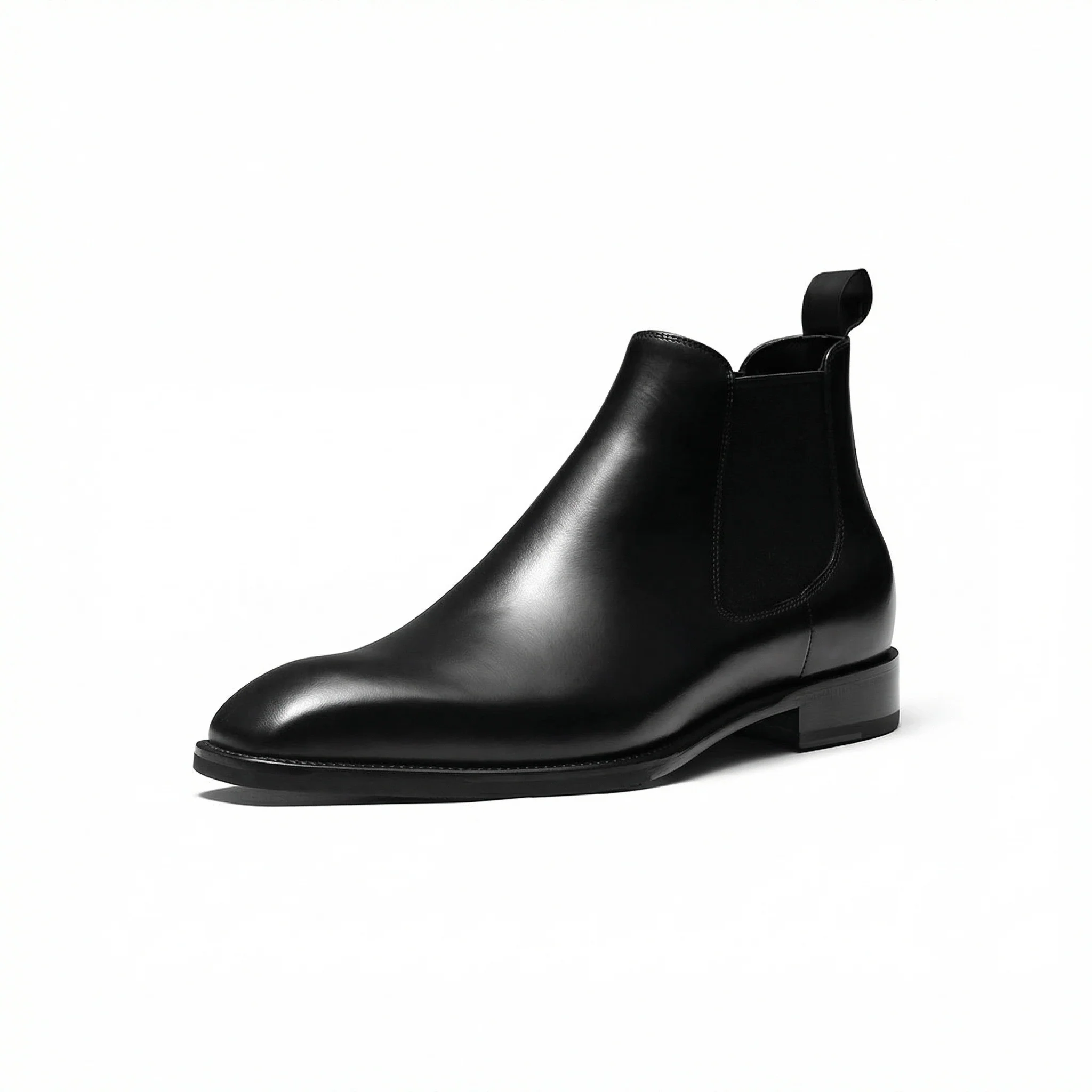 Black Leather Chelsea Boots - Image 10