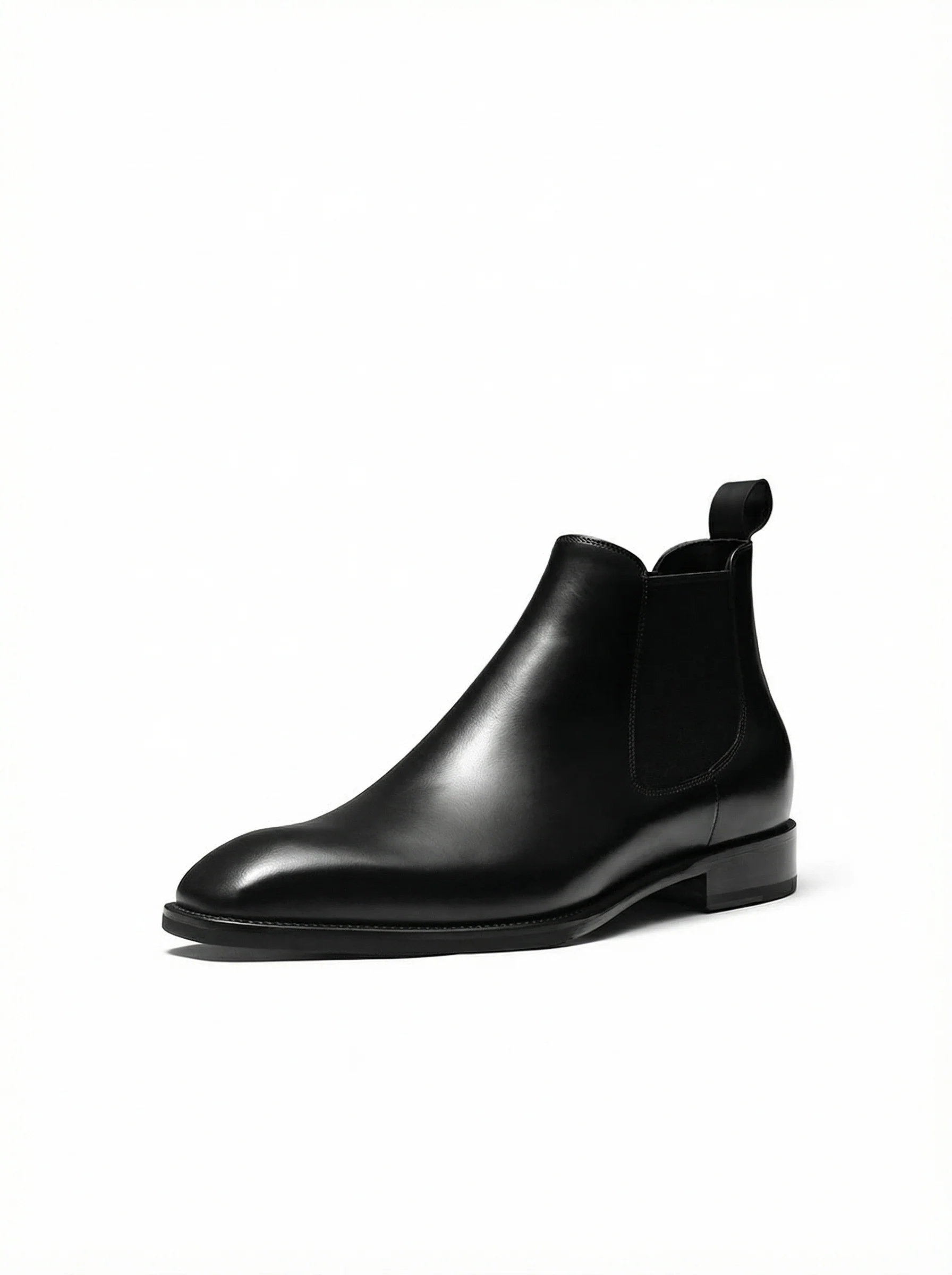 Black Leather Chelsea Boots - Image 6