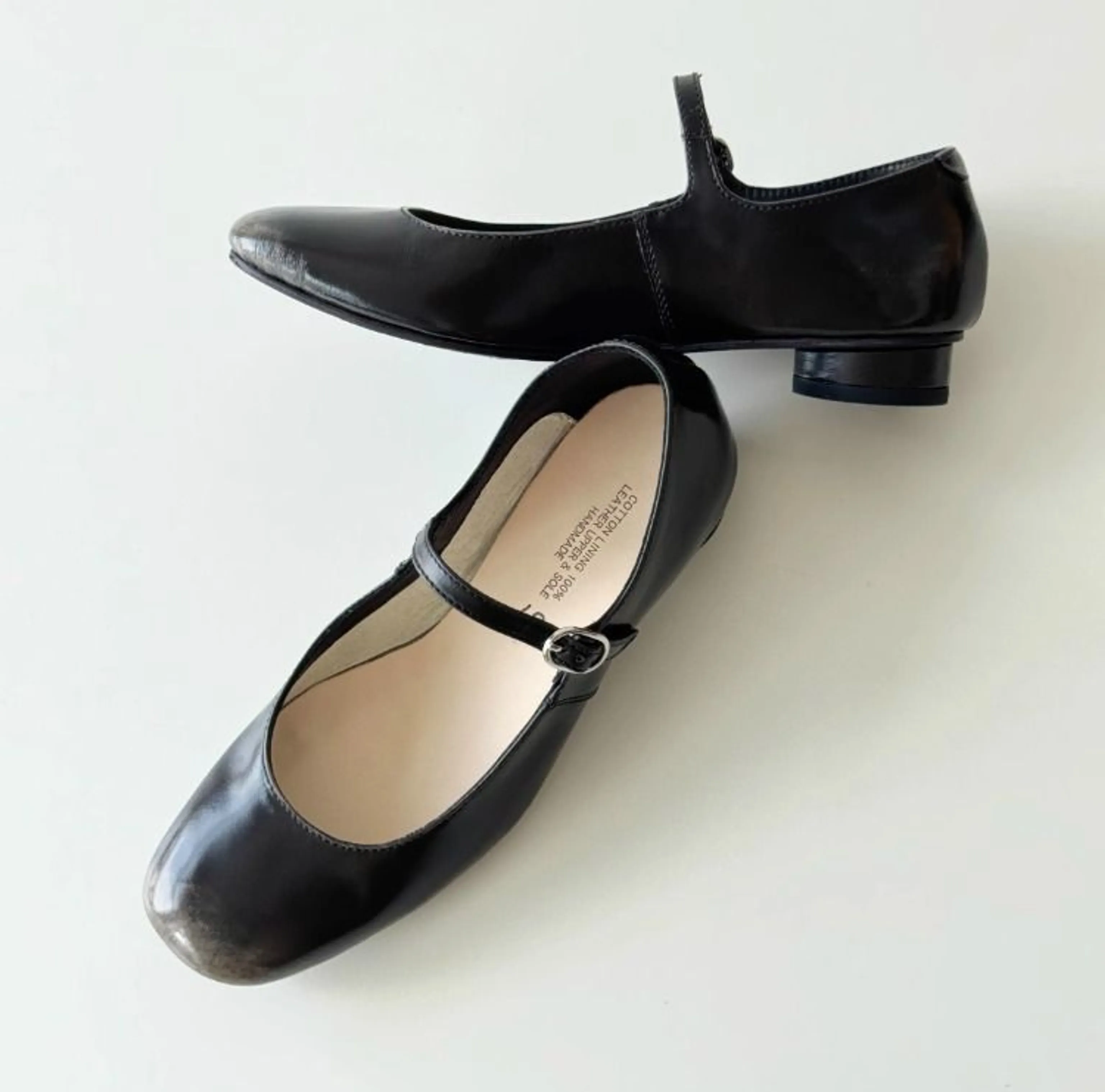 Black Leather Mary Jane Shoes - Image 3
