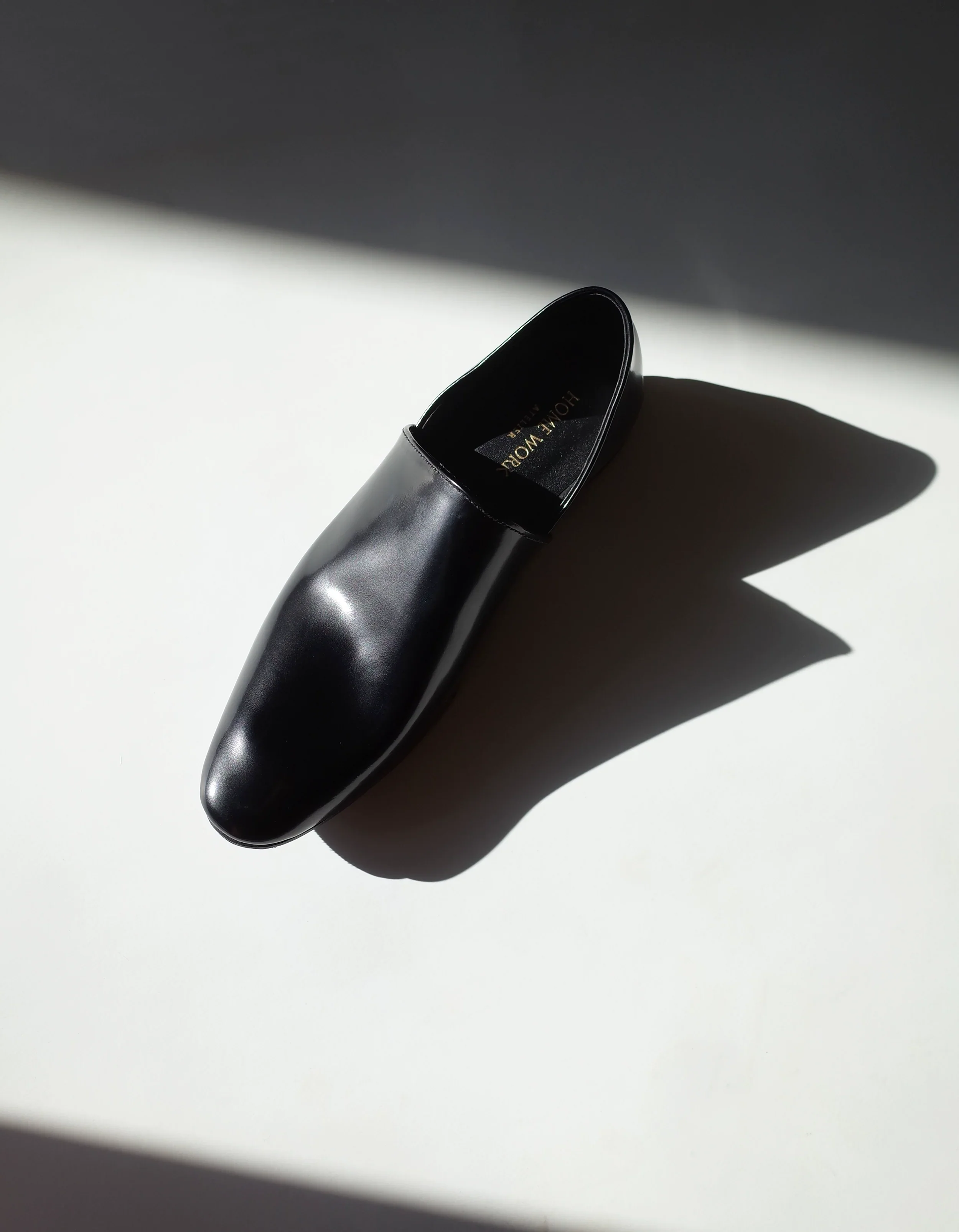 Black Leather Slip-On Shoes - Image 7