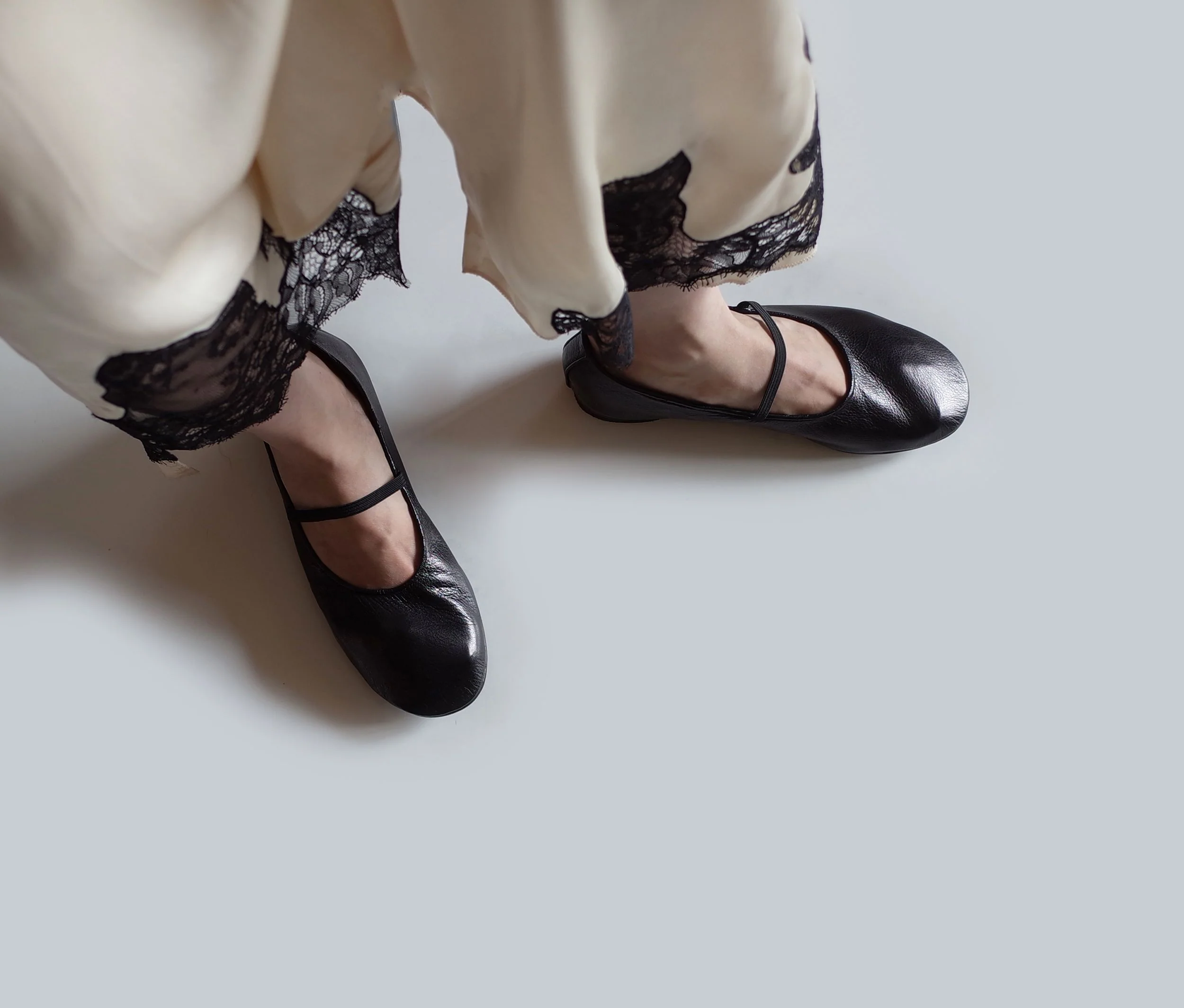 Black Mary Jane Flats - Image 4