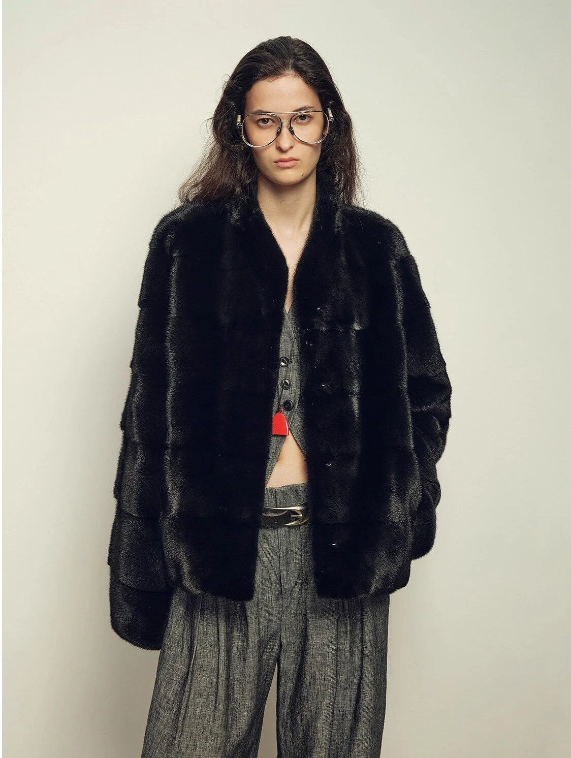 Black Mink Coat - Image 4