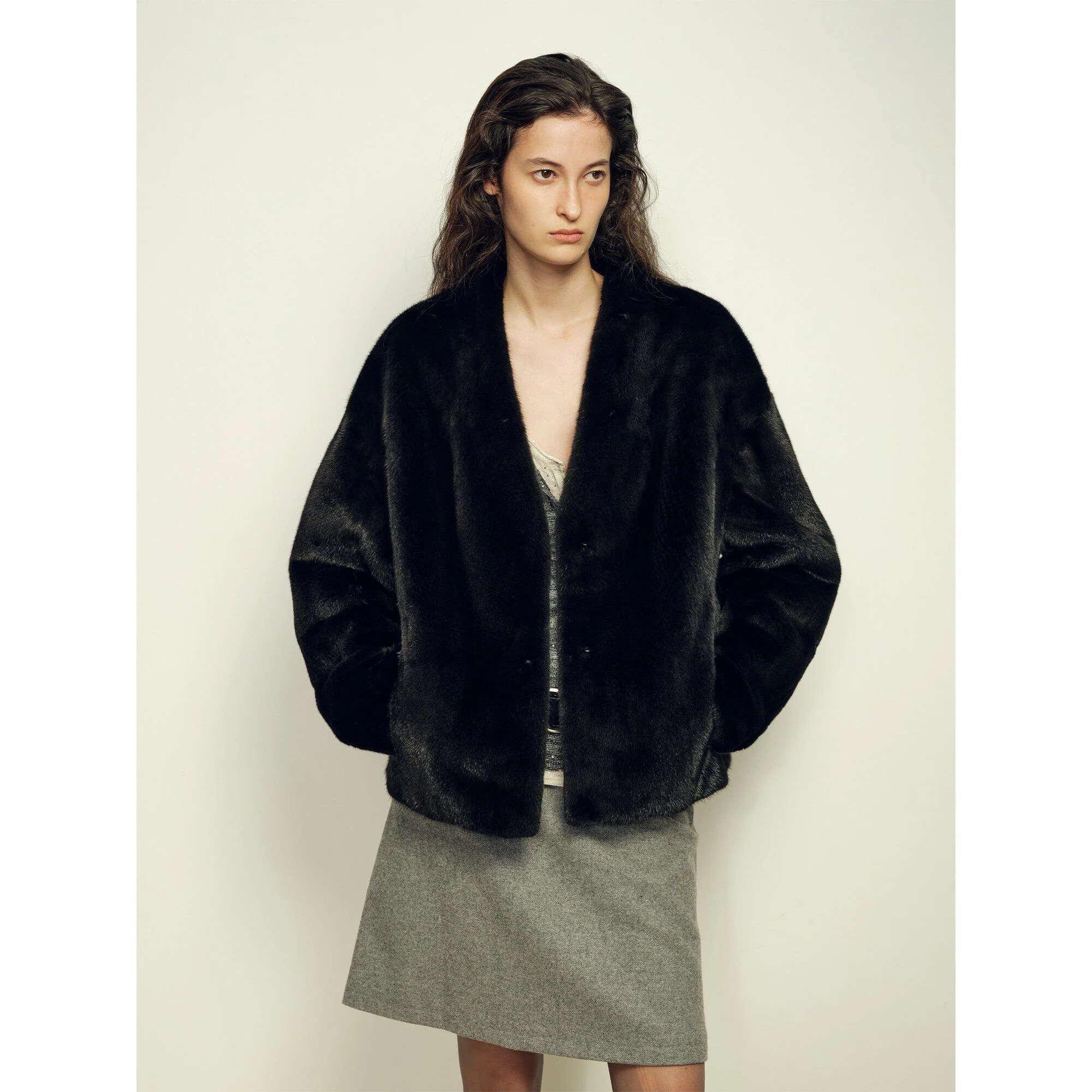 Black Mink Coat - Image 6
