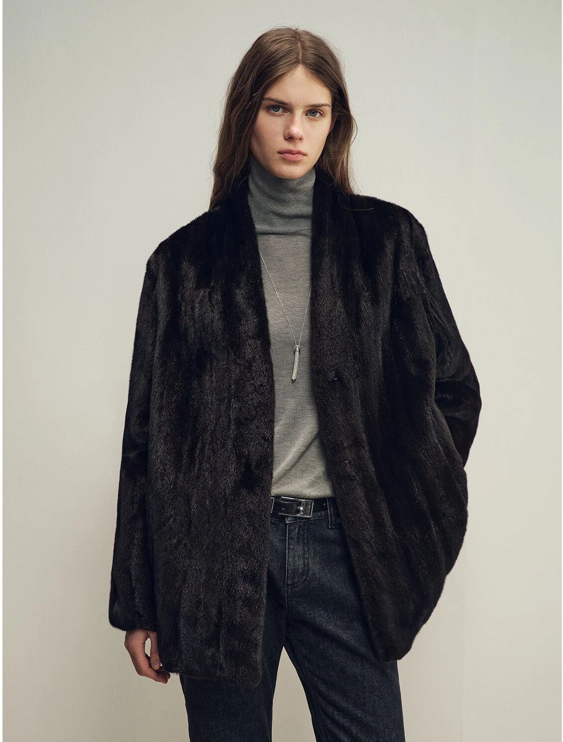 Black Mink Coat - Image 7
