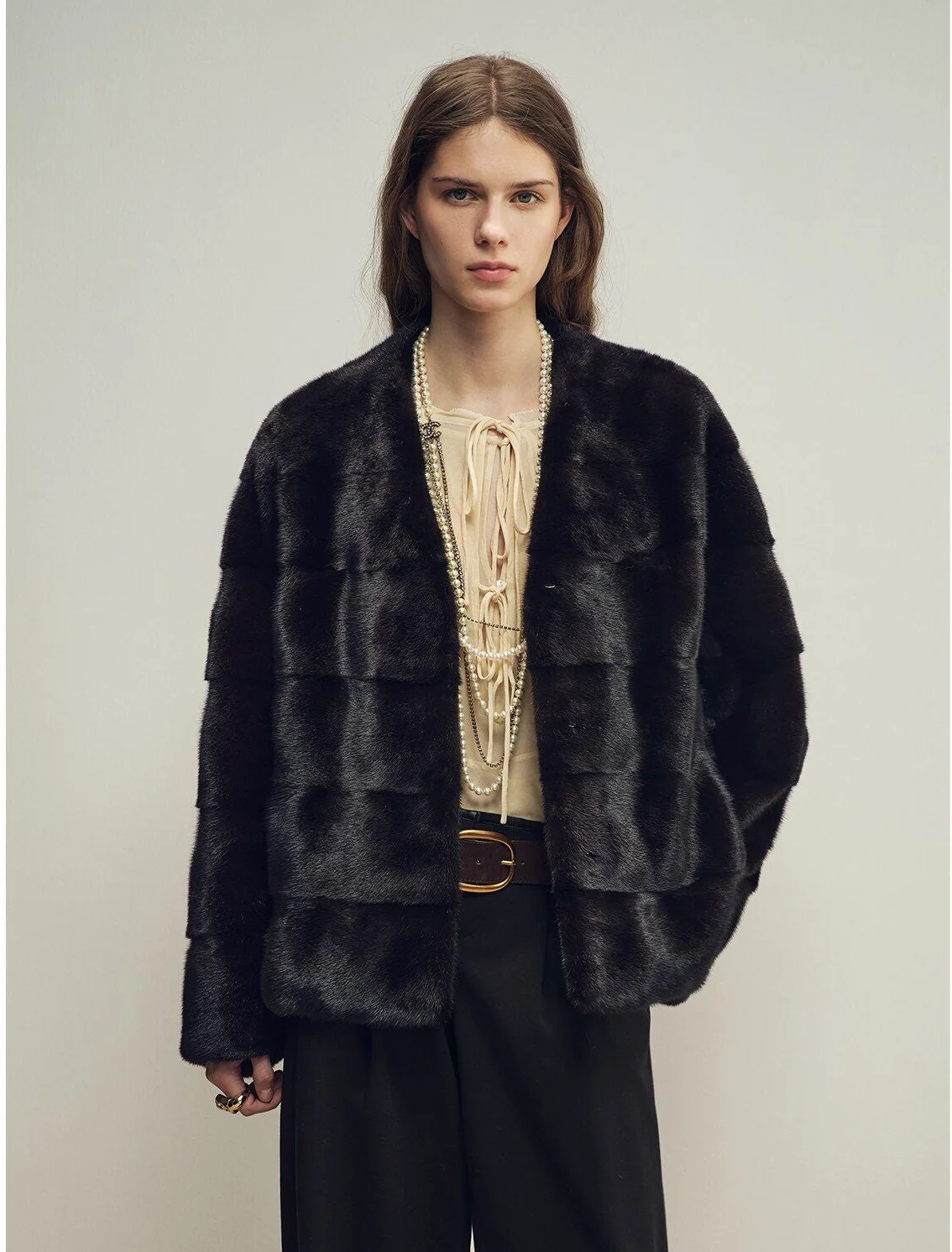 Black Mink Coat - Image 8