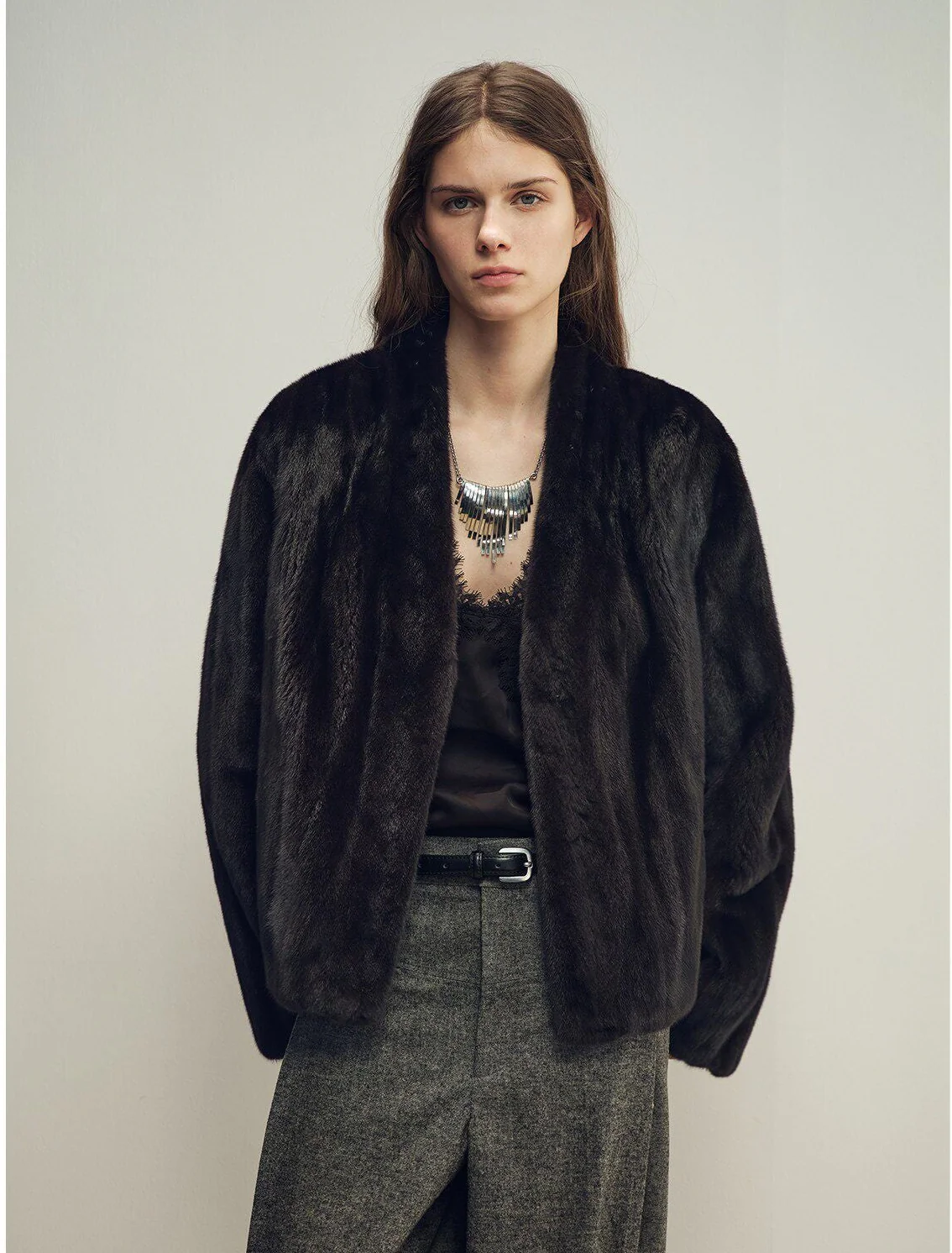 Black Mink Coat - Image 9