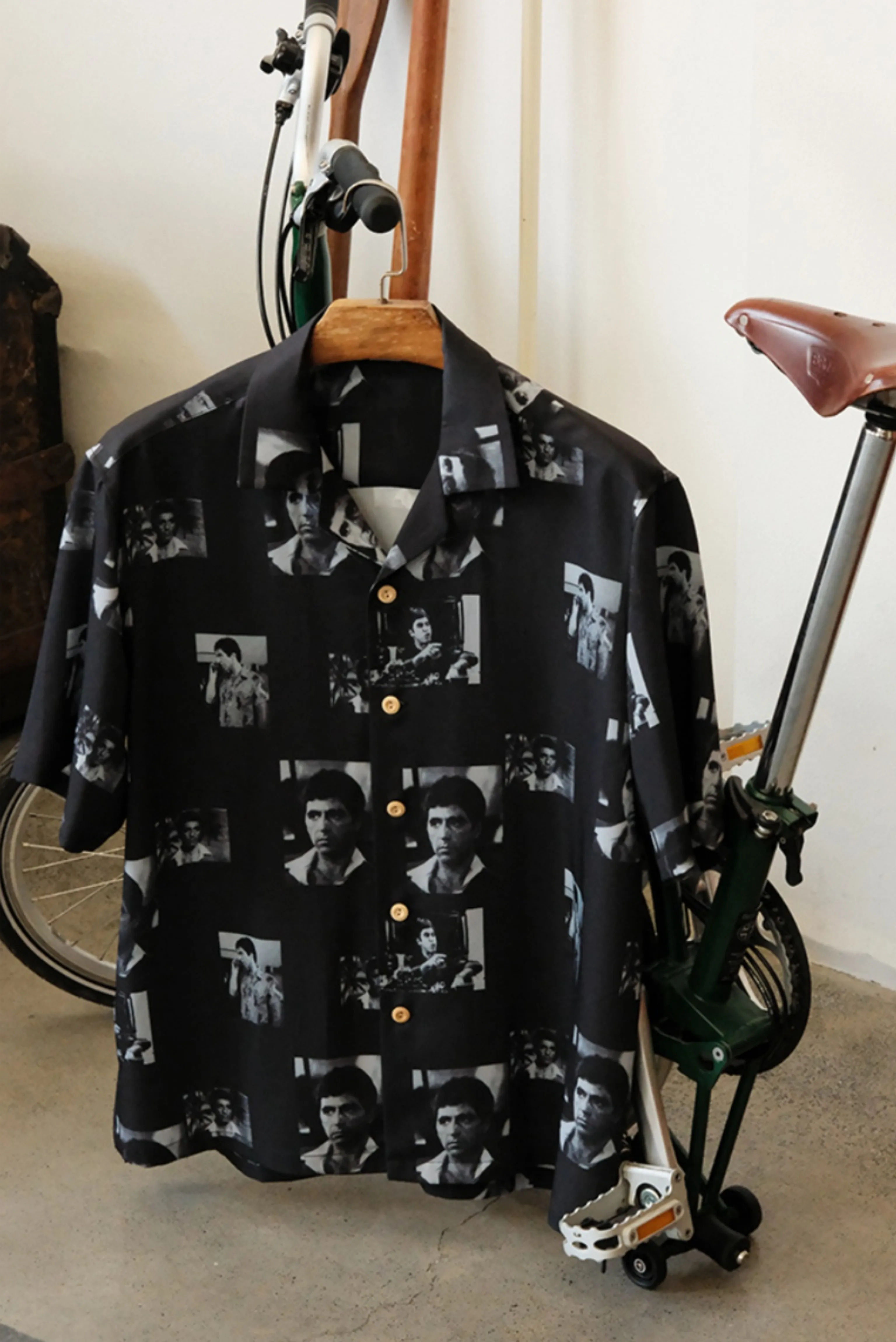 Black Monochrome Collage Shirt - Image 5